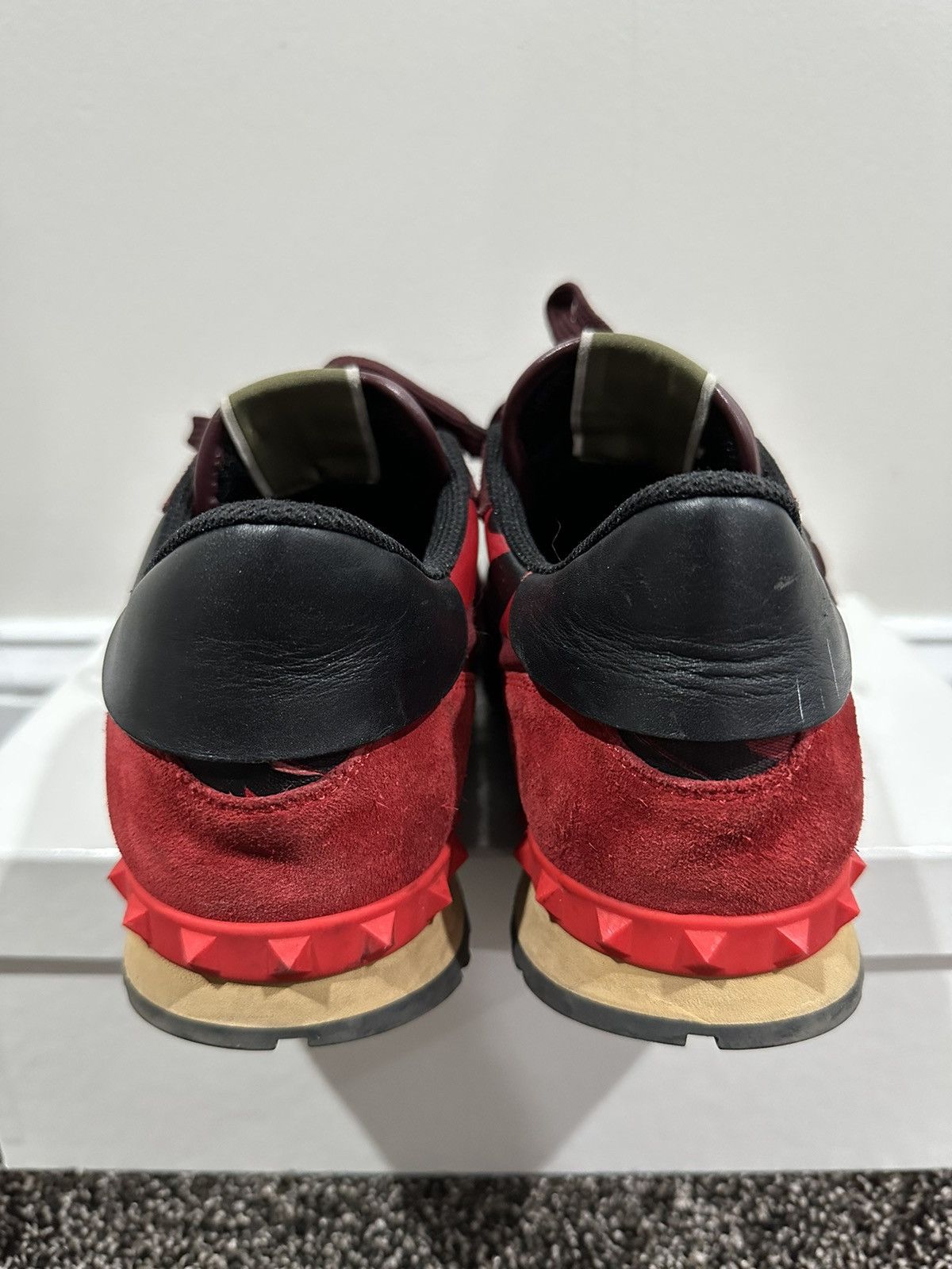 Valentino Valentino Garavani Red Camo Rockerunner Sneakers Size US 10 / EU 43 - 3 Thumbnail