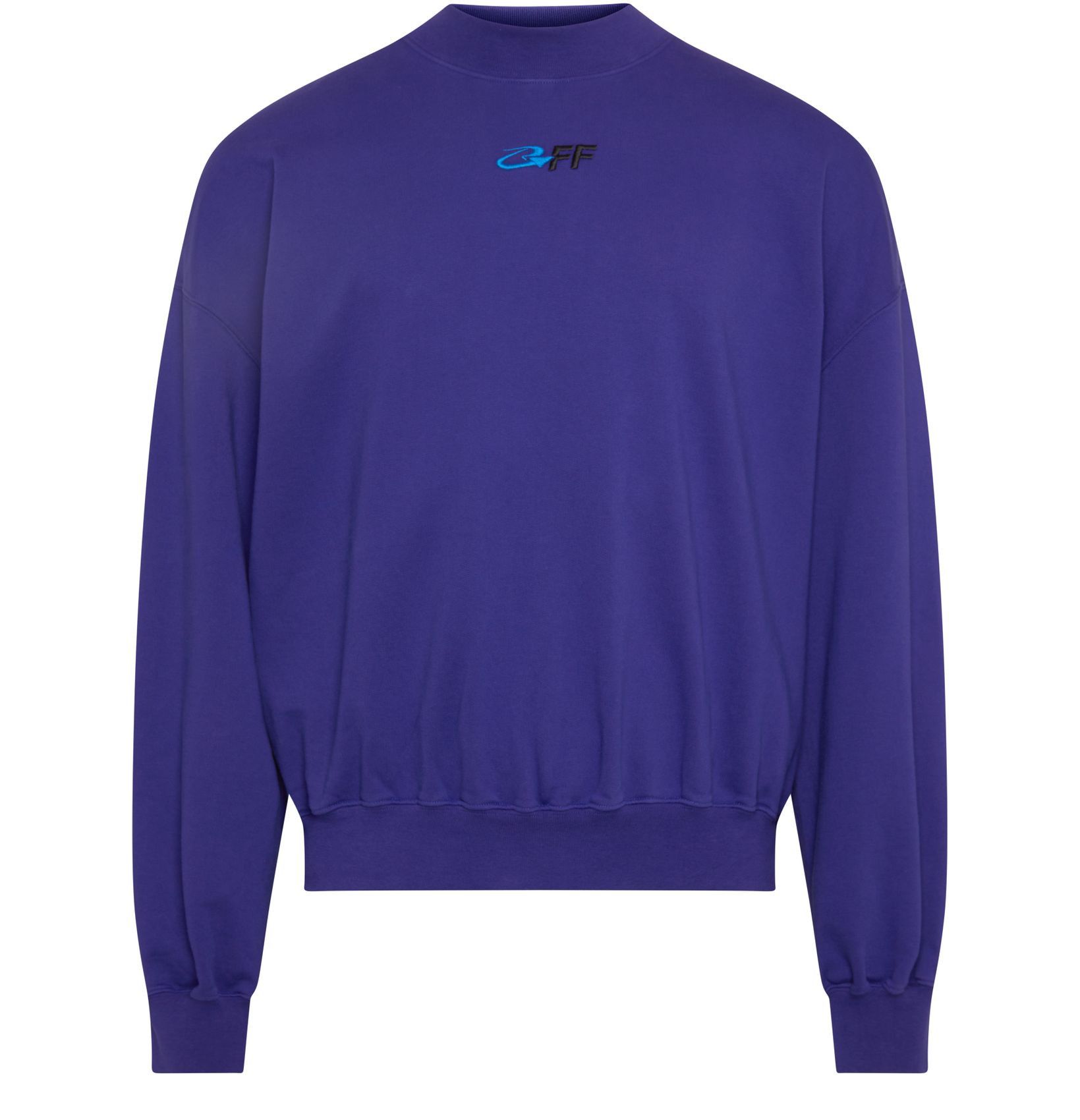 image of Off White O1Mle0424 Crewneck Sweatshirt In Blue, Men's (Size Small)