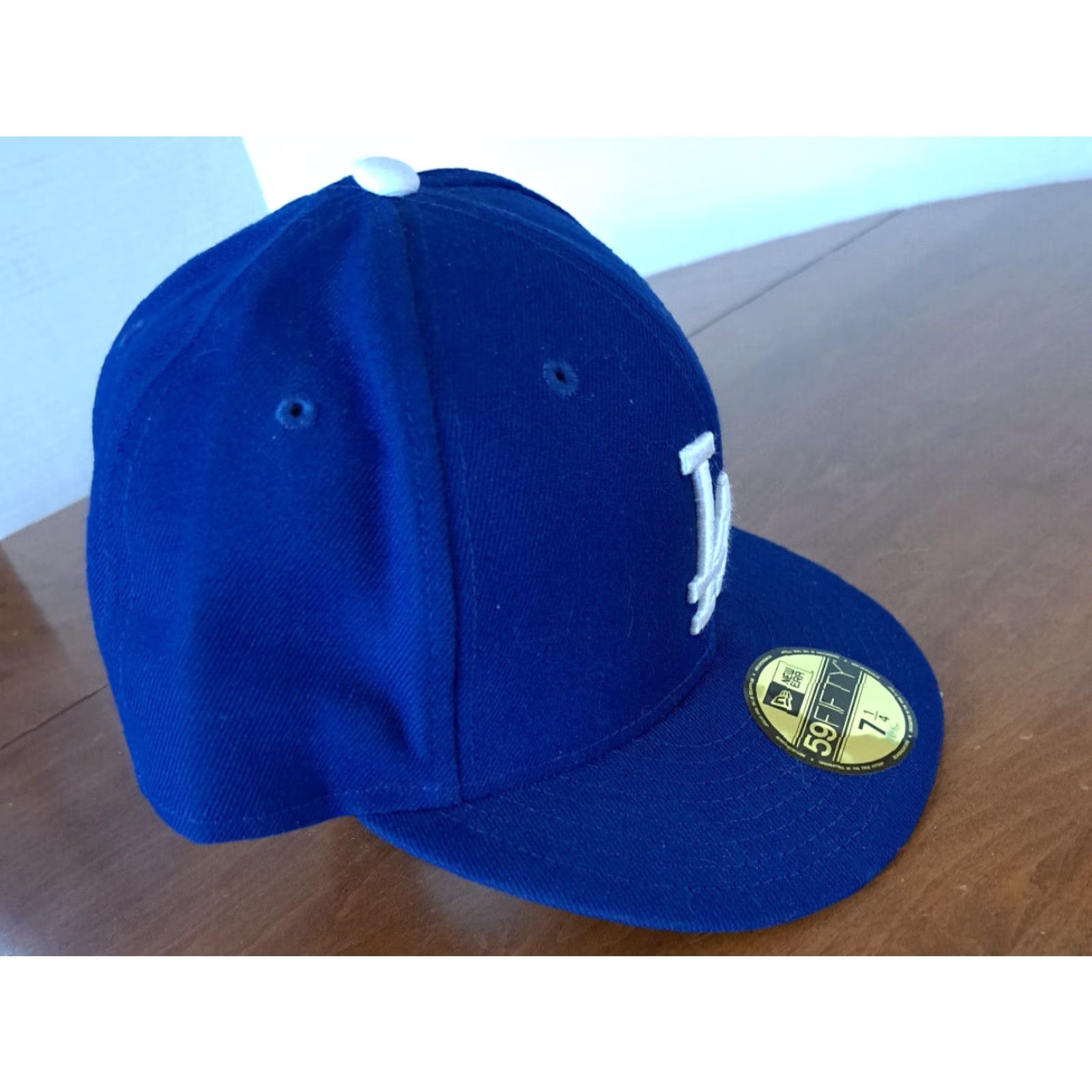 New Era New Era Los Angeles Dodgers Hat 7 1/4 59-Fifty Blue Baseball Cap Mens Hat Size ONE SIZE - 4 Thumbnail
