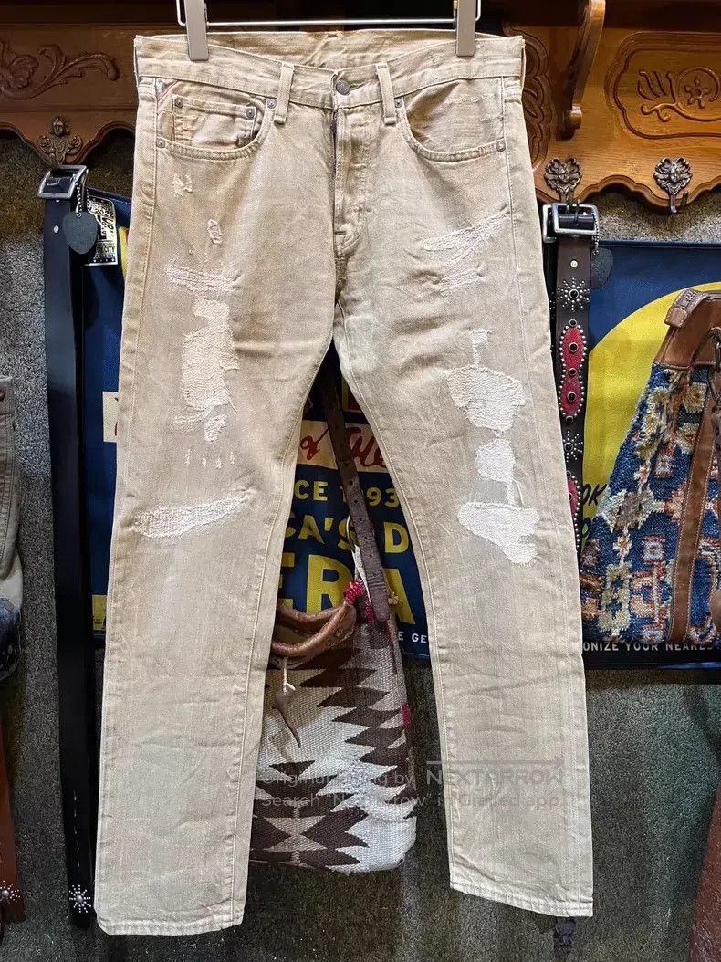 RRL Ralph Lauren Patching destroys vintage jeans