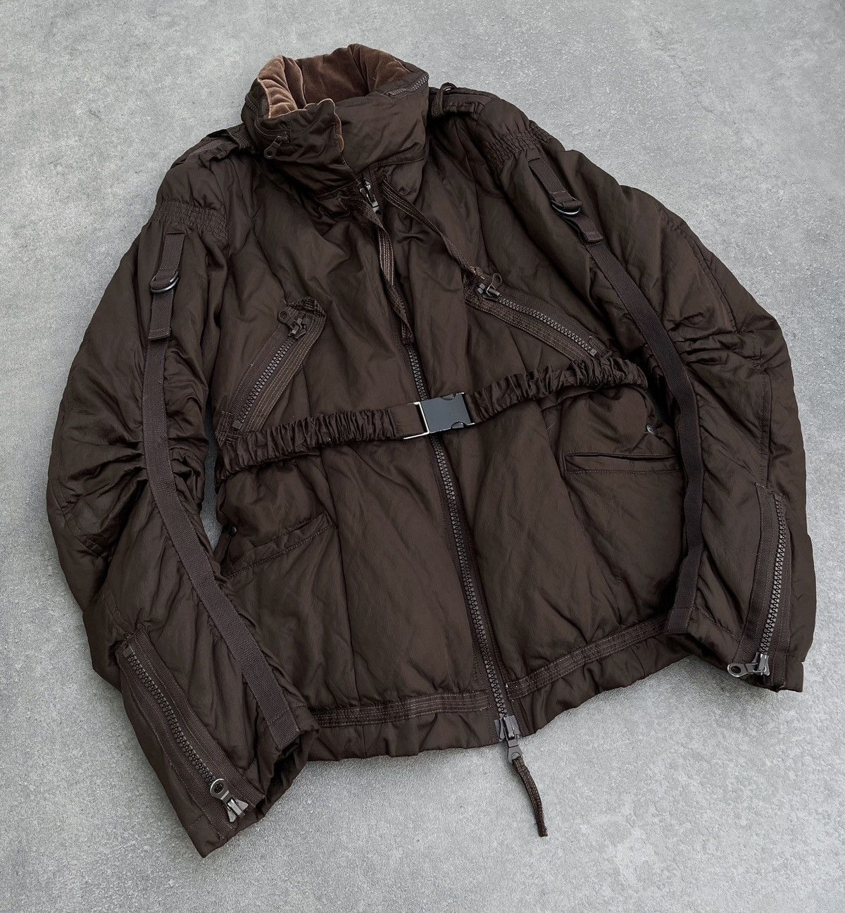 Marithe + Francois Girbaud 🔥 Rare MARITHE FRANCOIS GIRBAUT BONDAGE PUFFER JACKET Size M / US 6-8 / IT 42-44 - 5 Thumbnail