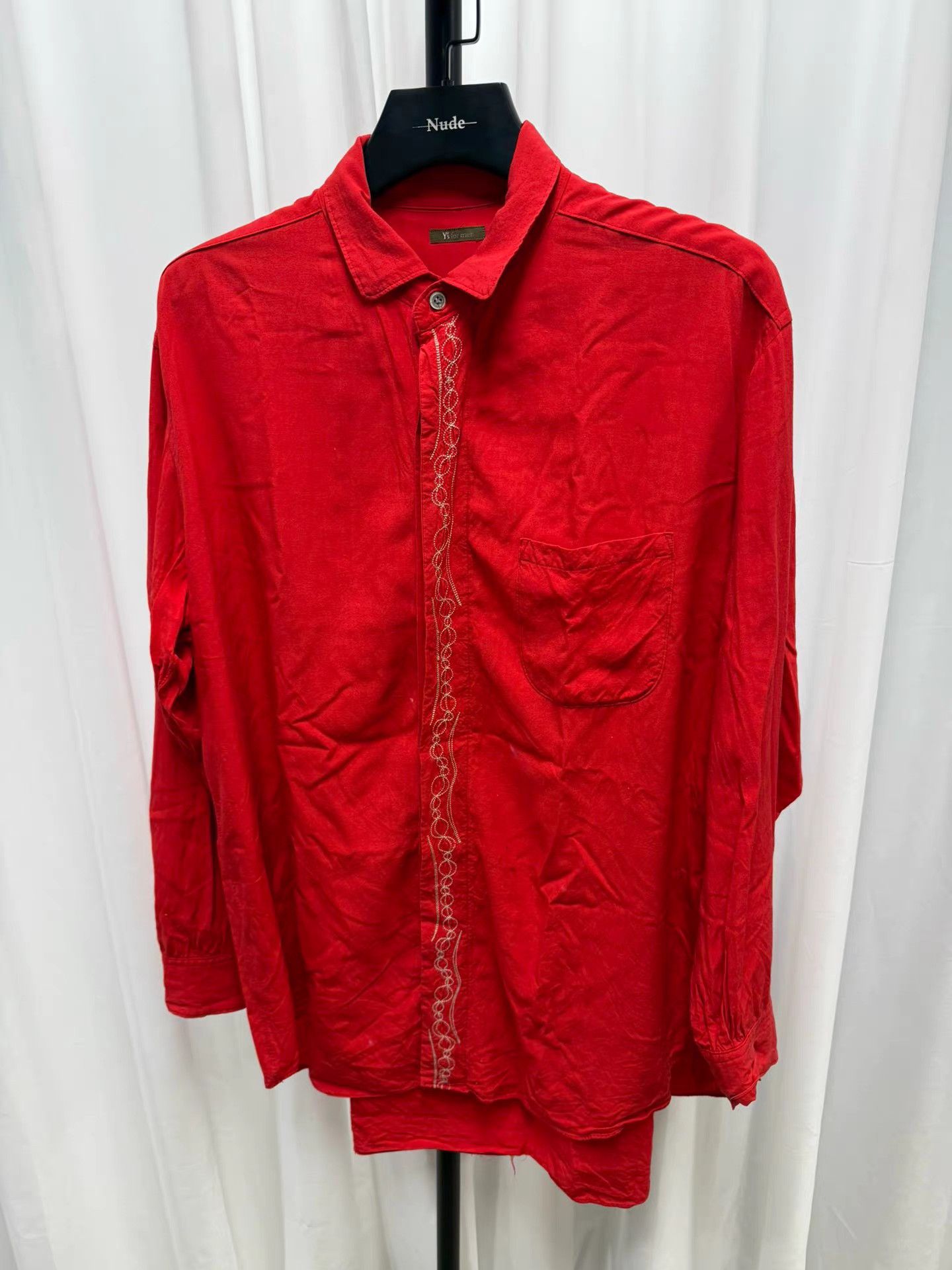 Yohji Yamamoto yohji yamamoto 90S y's for men Embroidered Pattern Shirt K20 Size US XL / EU 56 / 4 - 1 Thumbnail