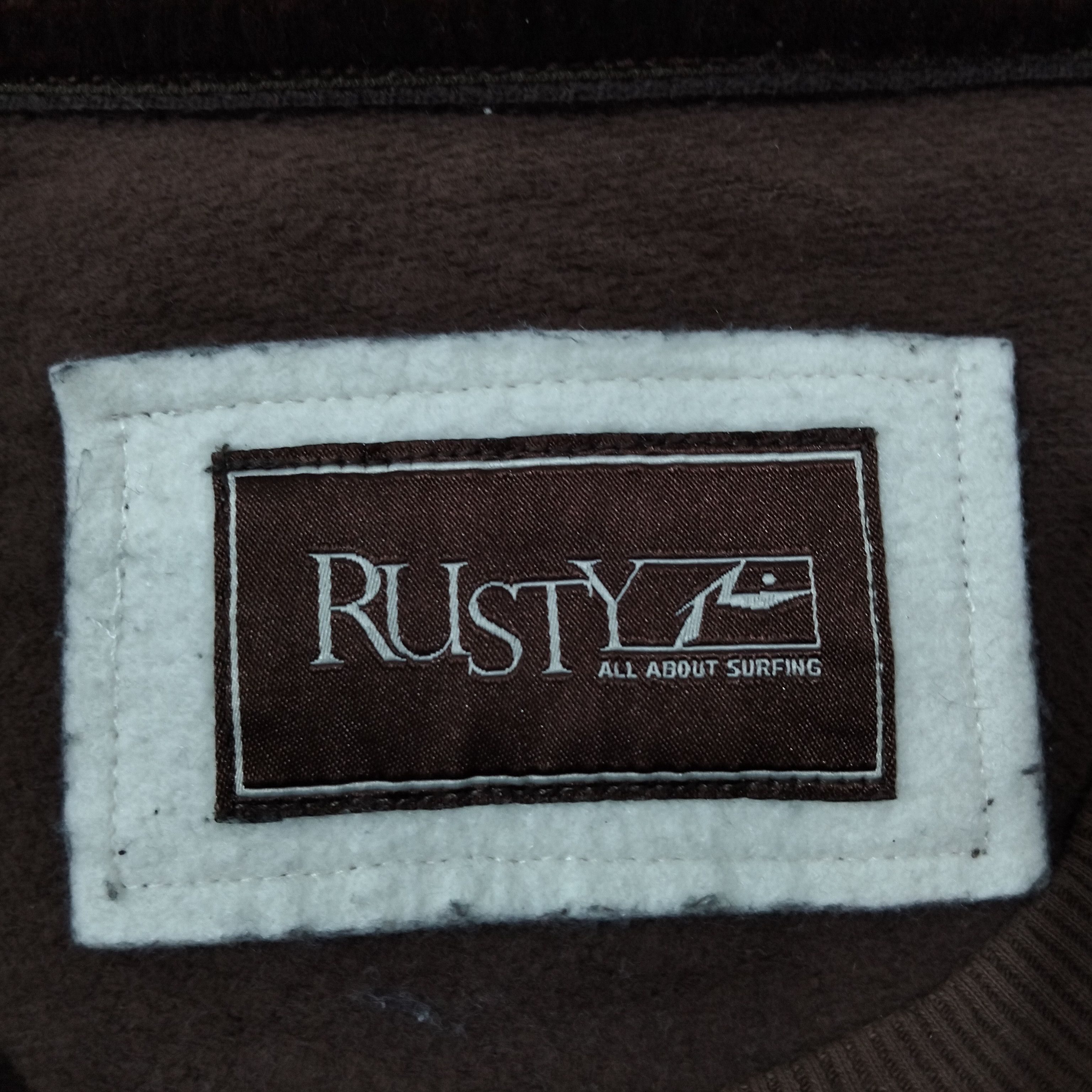 Rusty × Vintage 🔥 90s RUSTY All About Surfing Crewneck Sweatshirt 🔥 Size US L / EU 52-54 / 3 - 4 Thumbnail