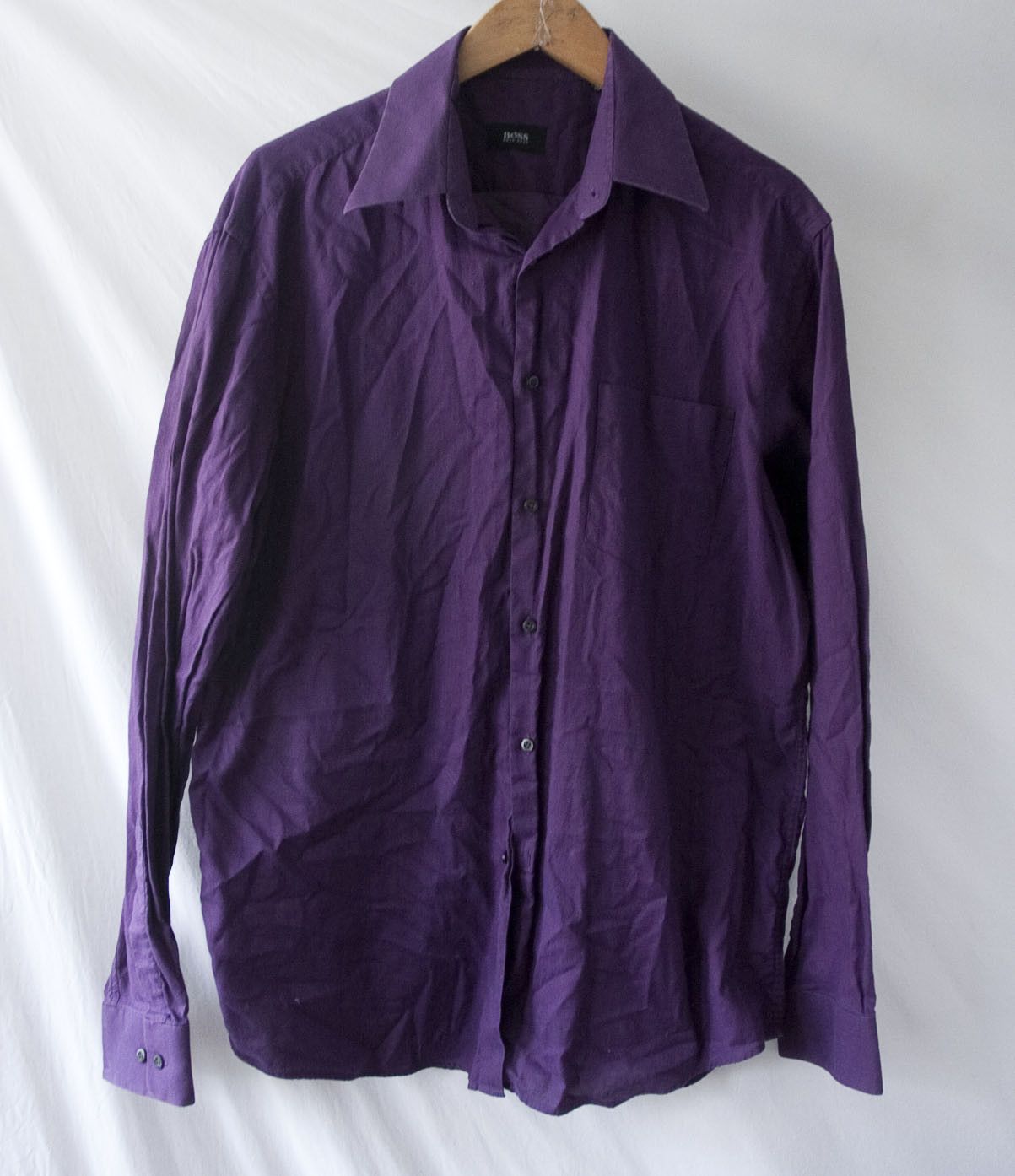 Hugo Boss Hugo Boss Shirt Size 16/41 Dark Purple Size US L / EU 52-54 / 3 - 1 Thumbnail