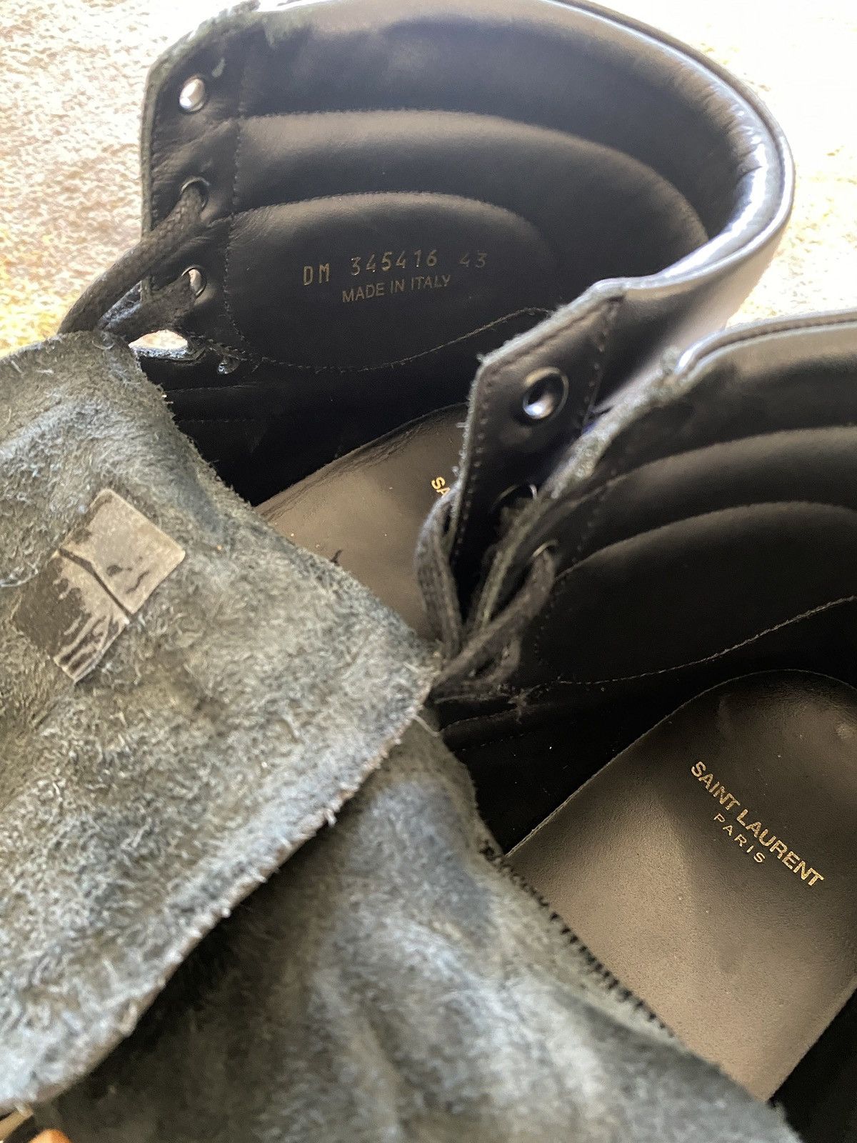 Saint Laurent Paris Court Classic Signature Sneaker SL10/H High Top Sneaker Size US 10.5 / EU 43-44 - 8 Thumbnail