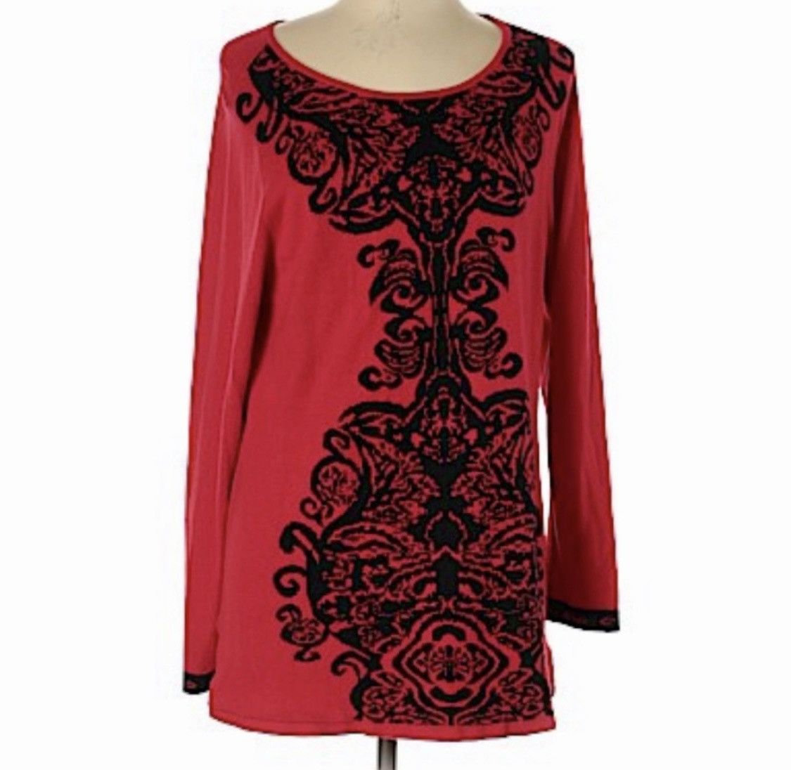 Other ELLEN TRACY EMBROIDERED PULLOVER SWEATER Size L / US 10 / IT 46 - 3 Thumbnail