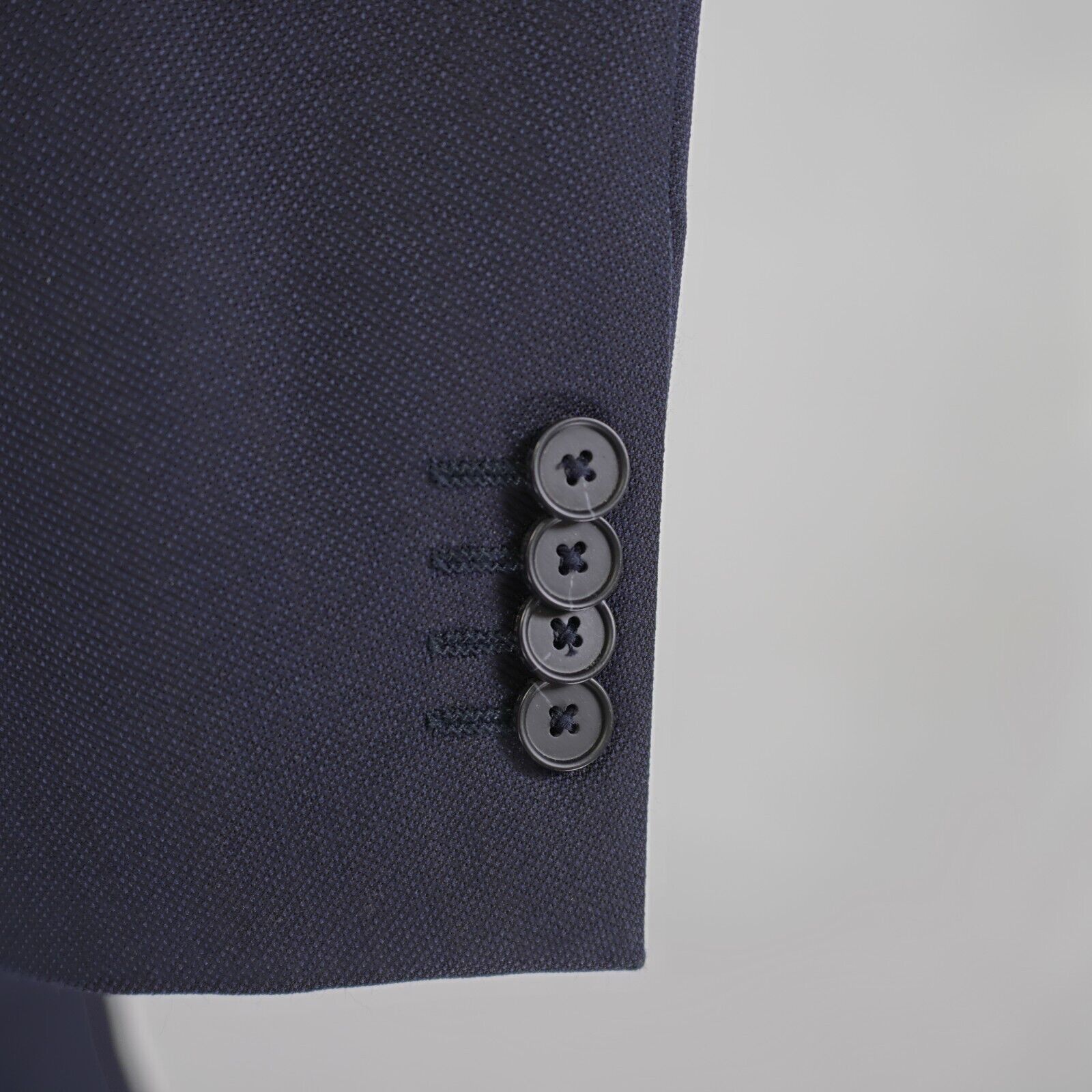 Ermenegildo Zegna Ermenegildo Zegna Thick Textured Wool Blue 2 Button Blazer 4 Size 40R - 3 Thumbnail