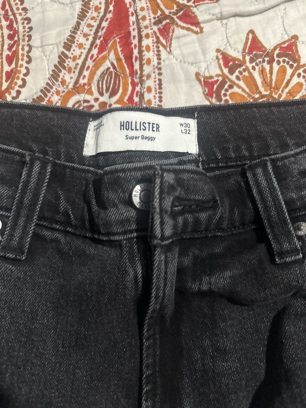 Hollister Hollister Co. Men's Black and Grey Jeans Size US 30 / EU 46 - 3 Thumbnail