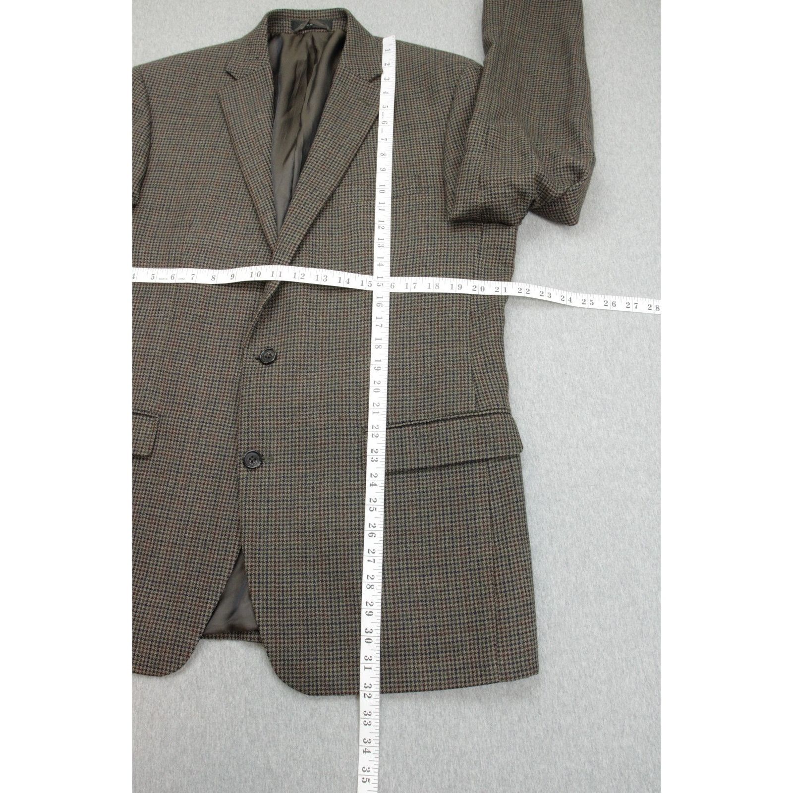 Lauren Ralph Lauren Lauren Ralph Lauren Blazer Mens 42L Houndstooth 100% Wool Size 42L - 9 Thumbnail