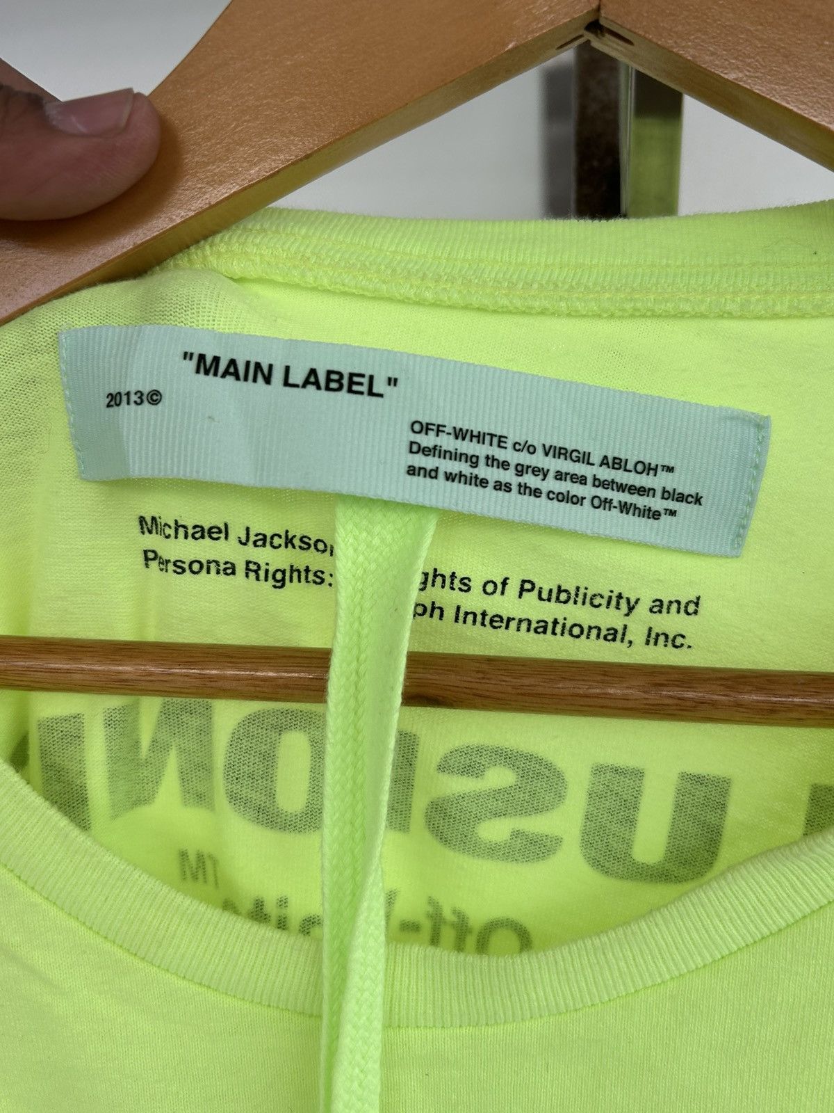 Off-White S/S19 Off-White Virgil Abloh Michael Jackson Oversized Tee Size US L / EU 52-54 / 3 - 9 Thumbnail