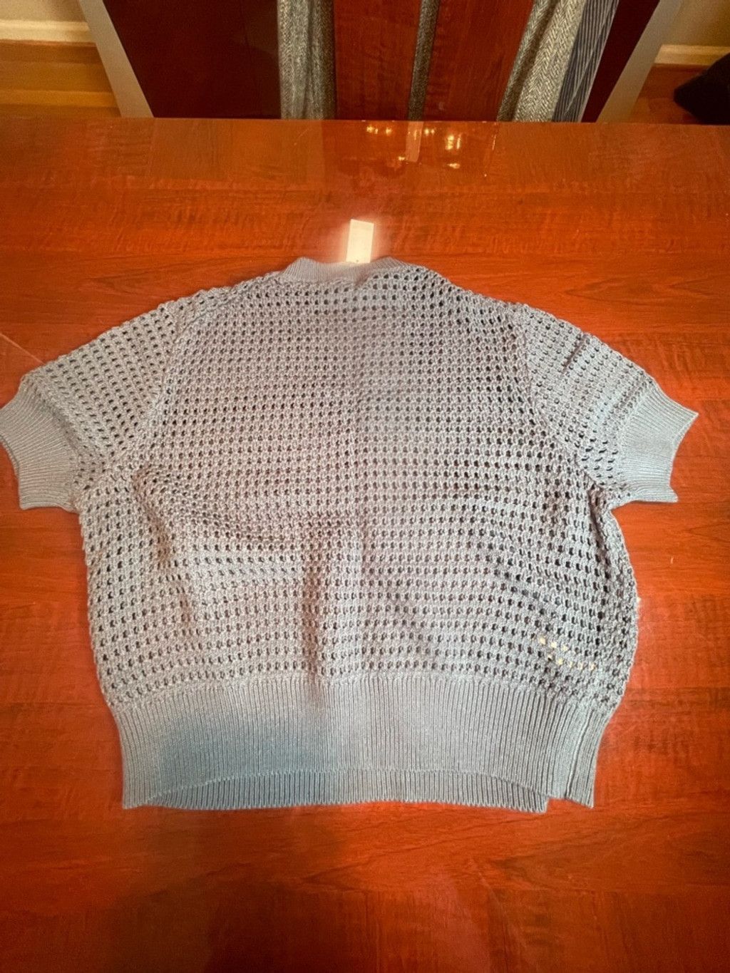 Ann Taylor Ann Taylor XL Crochet Open Knit Sweater Coastal Crochet Boho Size XL / US 12-14 / IT 48-50 - 8 Thumbnail