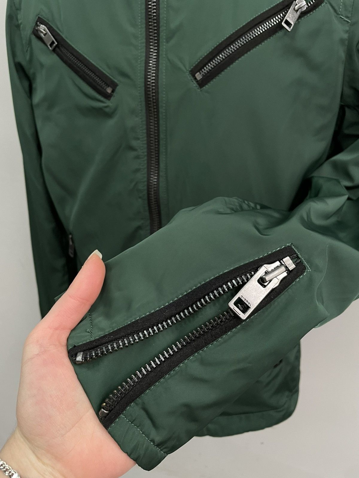 Diesel Diesel Edgea Zip Up Jacket Biker y2k Nylon Size US M / EU 48-50 / 2 - 5 Thumbnail