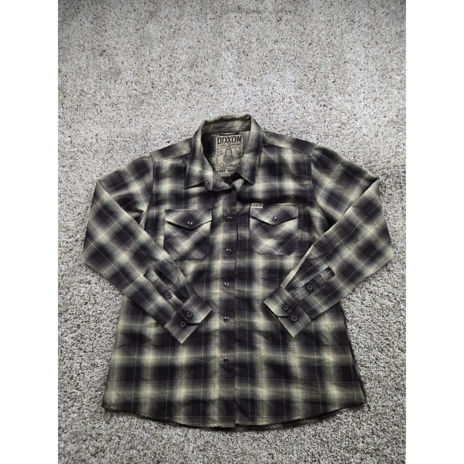 Vintage Dixxon The Ole Steamer Flannel Shirt Womens L Plaid Long Sleeve Snap Front Button-Up Size L / US 10 / IT 46 - 2 Thumbnail