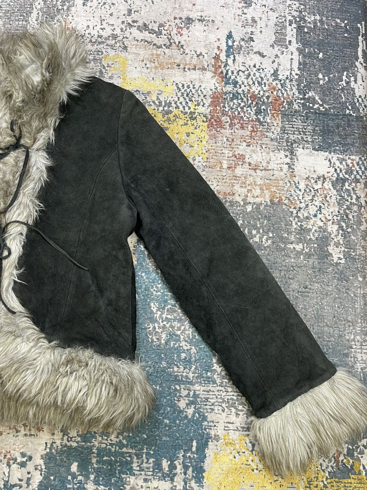 Hysteric Glamour Ozone Community Suede Leather Faux Fur Penny Lane Jacket Size S / US 4 / IT 40 - 5 Thumbnail