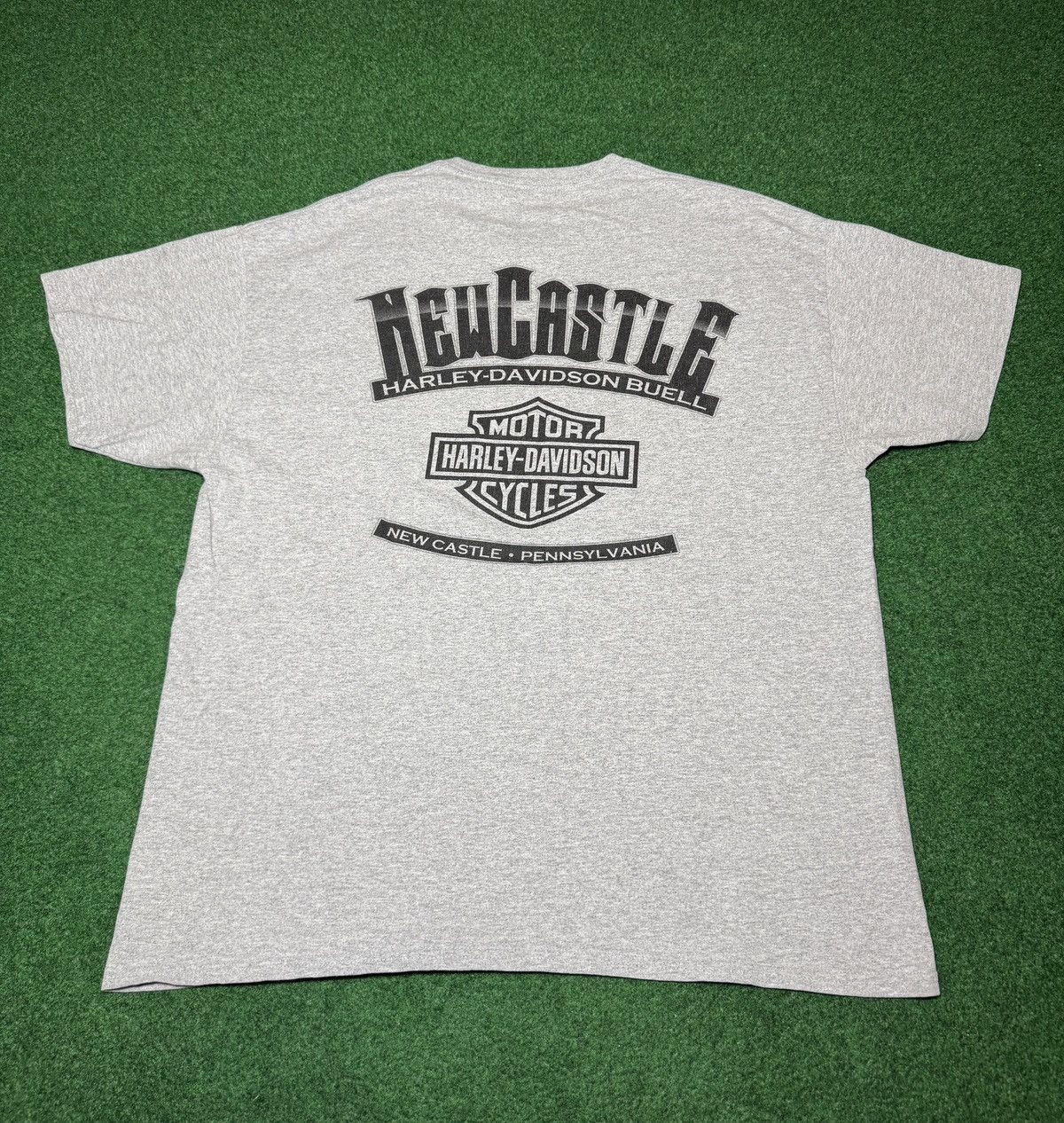 Harley Davidson Y2K Harley Davdison Emblem Logo Gray XL Biker T Shirt Size US XL / EU 56 / 4 - 3 Thumbnail