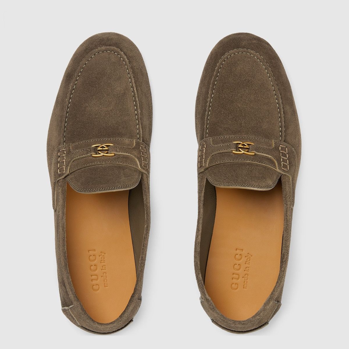 Gucci o1s1wg111025 Interlocking G Loafer Shoes in Dark Green Size US 14 / EU 47 - 5 Thumbnail