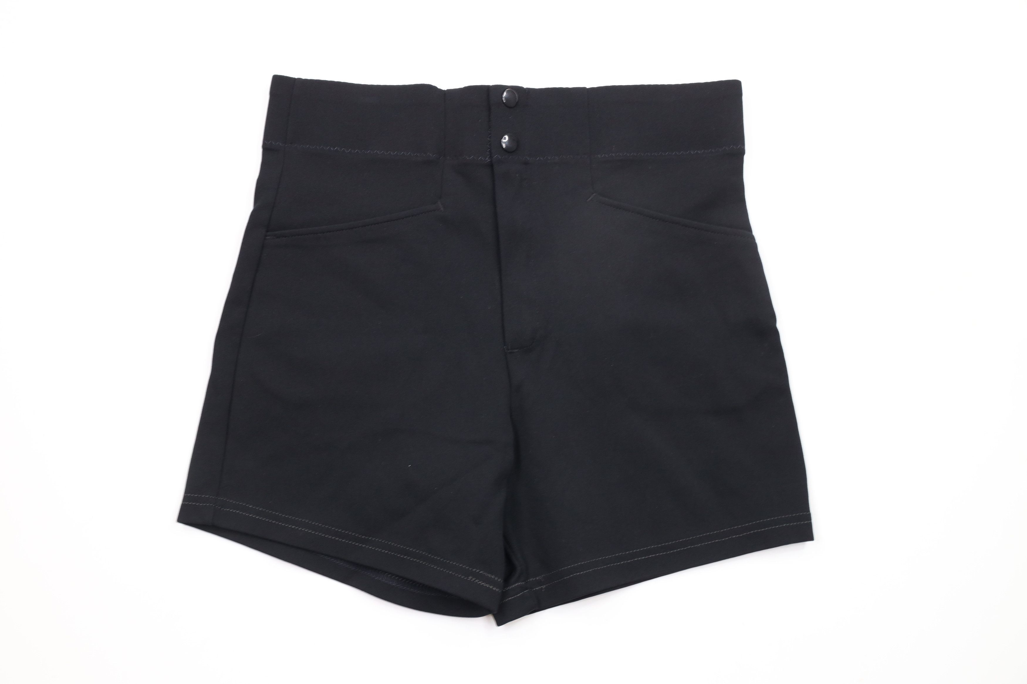 Vintage Vintage 70s 80s Bike Above Knee Coach Coaches Shorts Black Size US 32 / EU 48 - 1 Thumbnail