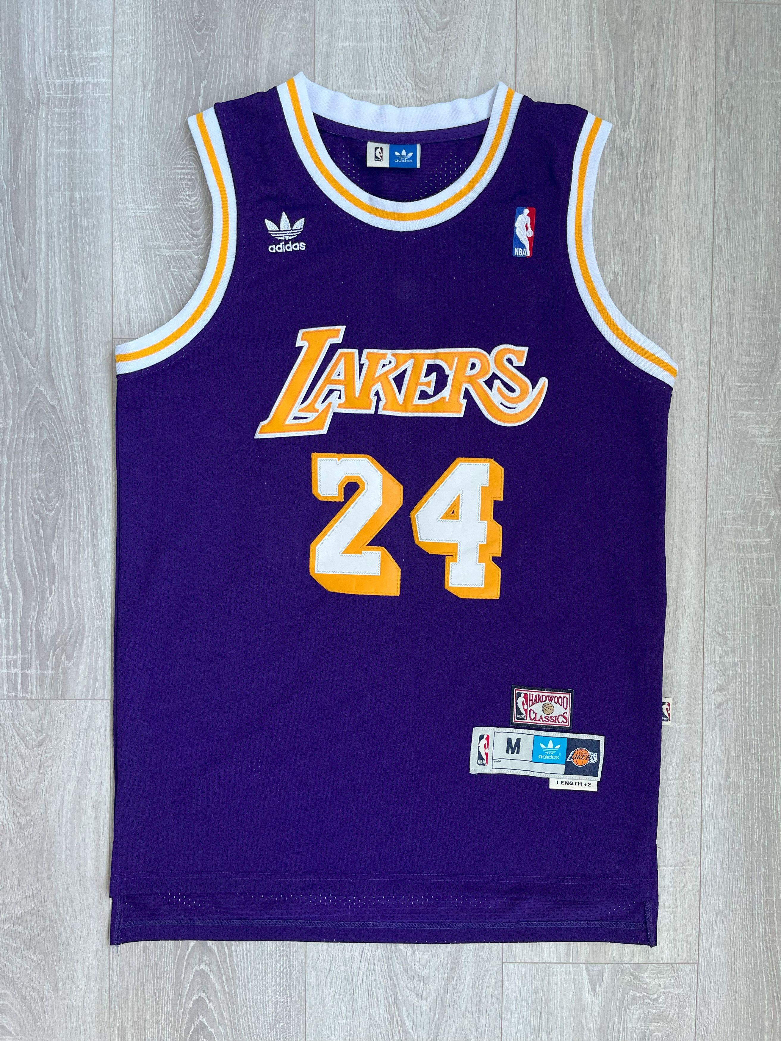 image of Adidas Los Angeles Lakers Jersey 24 Bryant Hardwood Classic in Purple, Men's (Size Medium)