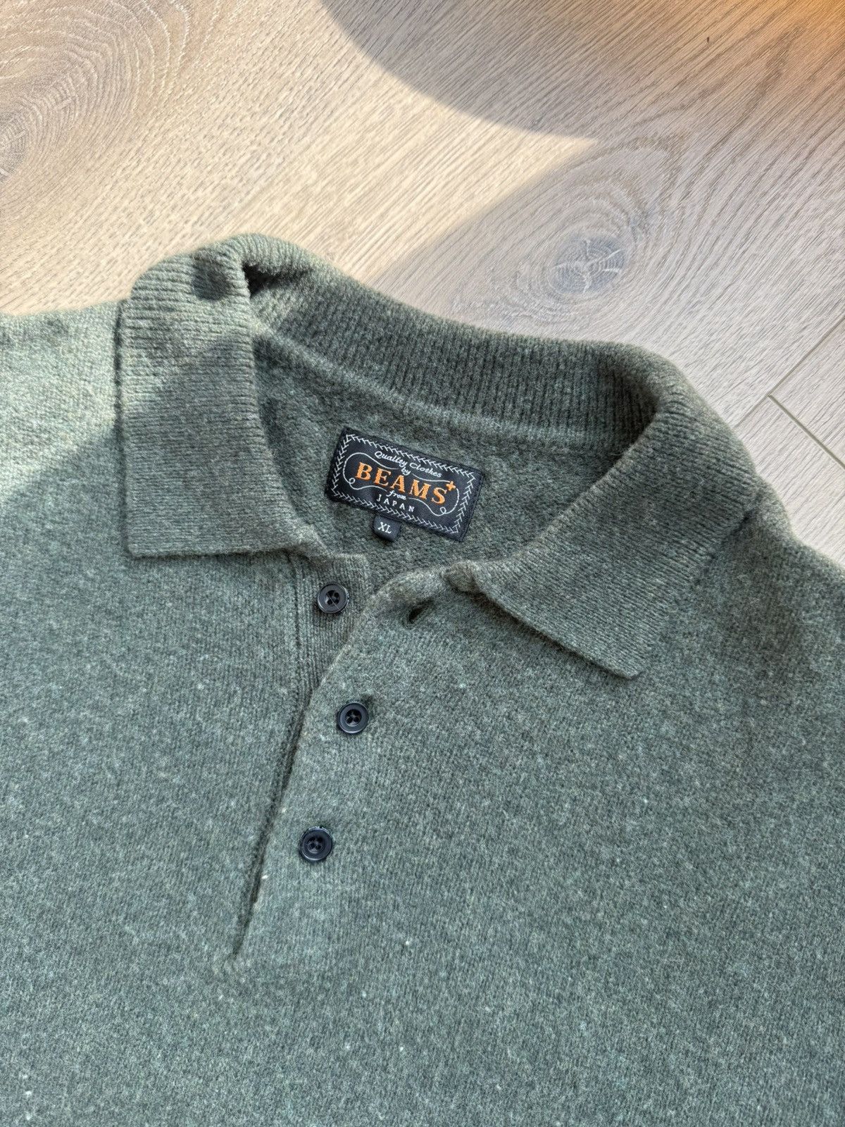 Beams Plus Beams LS Wool Polo Size US XL / EU 56 / 4 - 4 Thumbnail