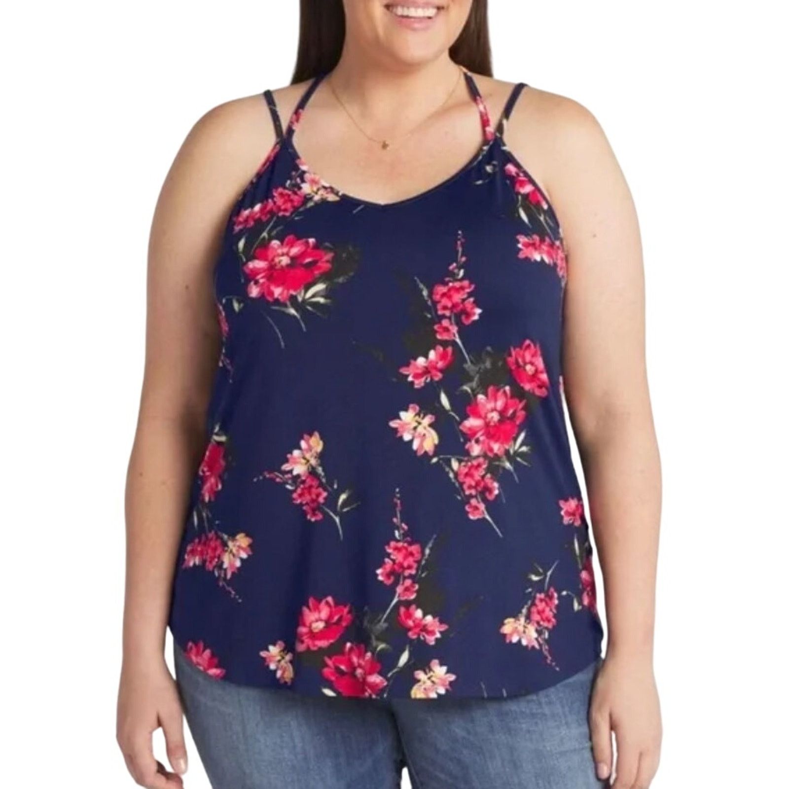 Other Basima Back Detail Knit Top - Stitch Fix Strappy Casual Tank Size XXL / US 16-18 / IT 52-54 - 7 Thumbnail
