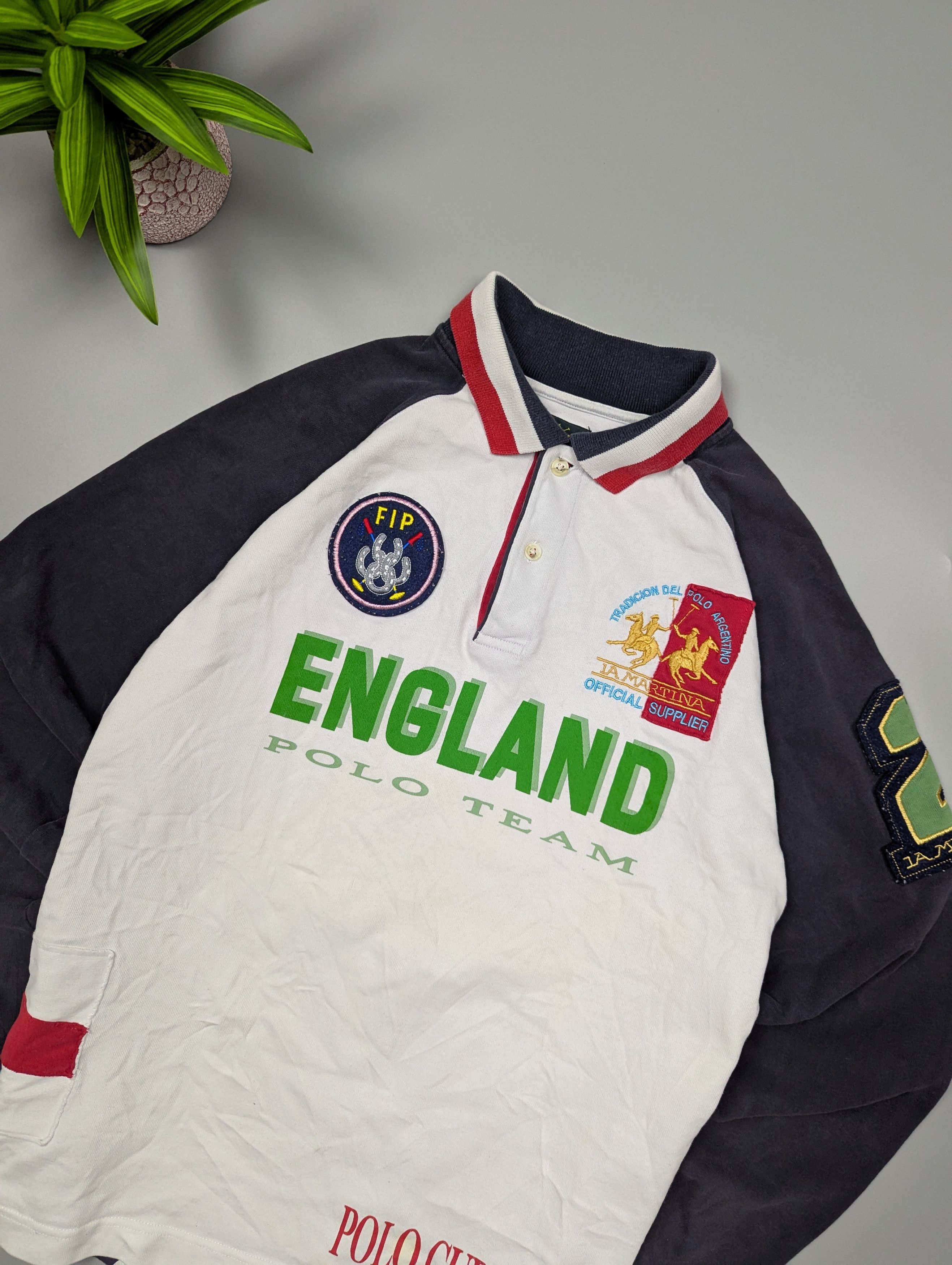 La Martina La Martina Men's England Polo Shirt European Championship Size US XL / EU 56 / 4 - 4 Thumbnail
