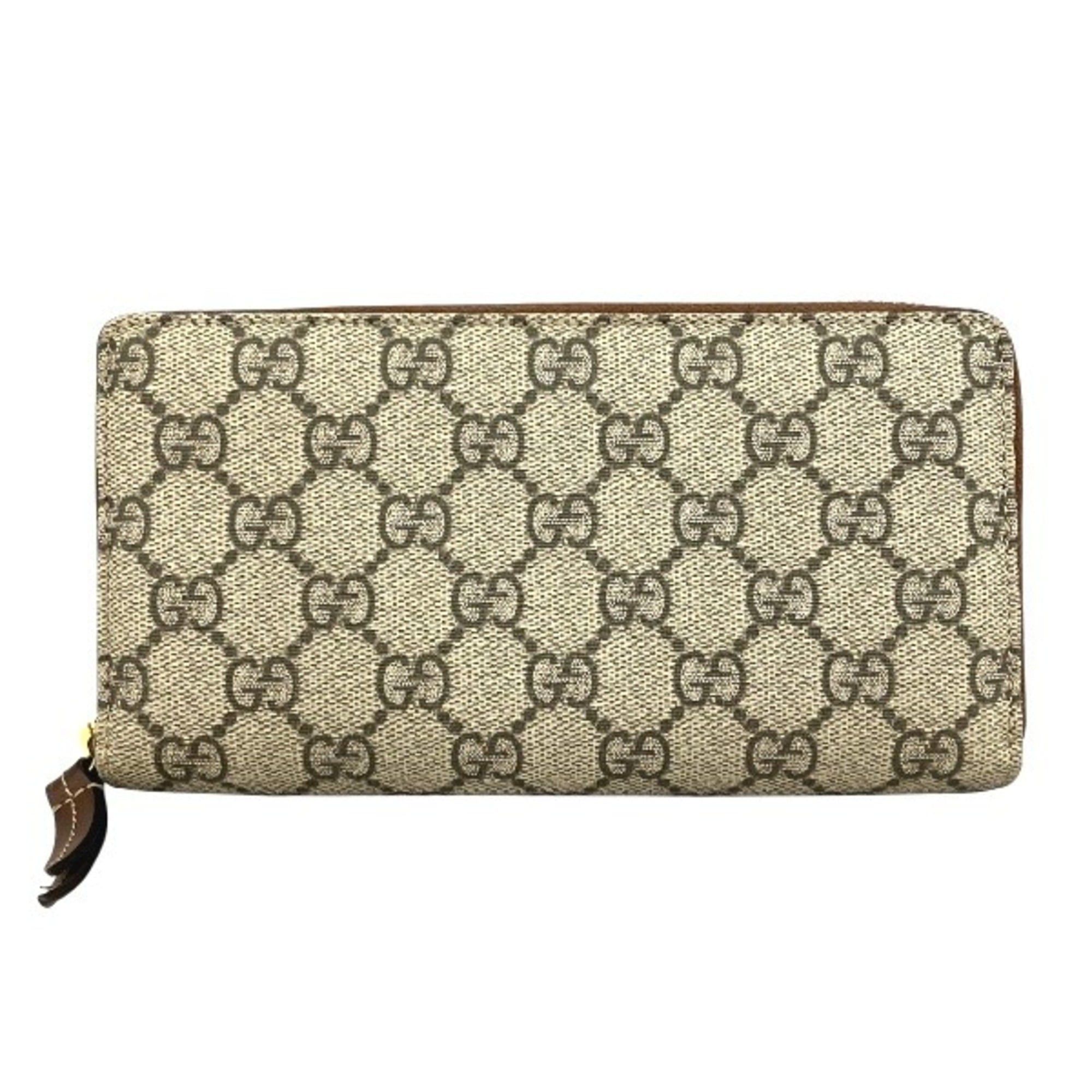 Gucci Gucci GG Supreme 410102 Round Zipper Long Wallet for Men and Women Size ONE SIZE - 1 Thumbnail