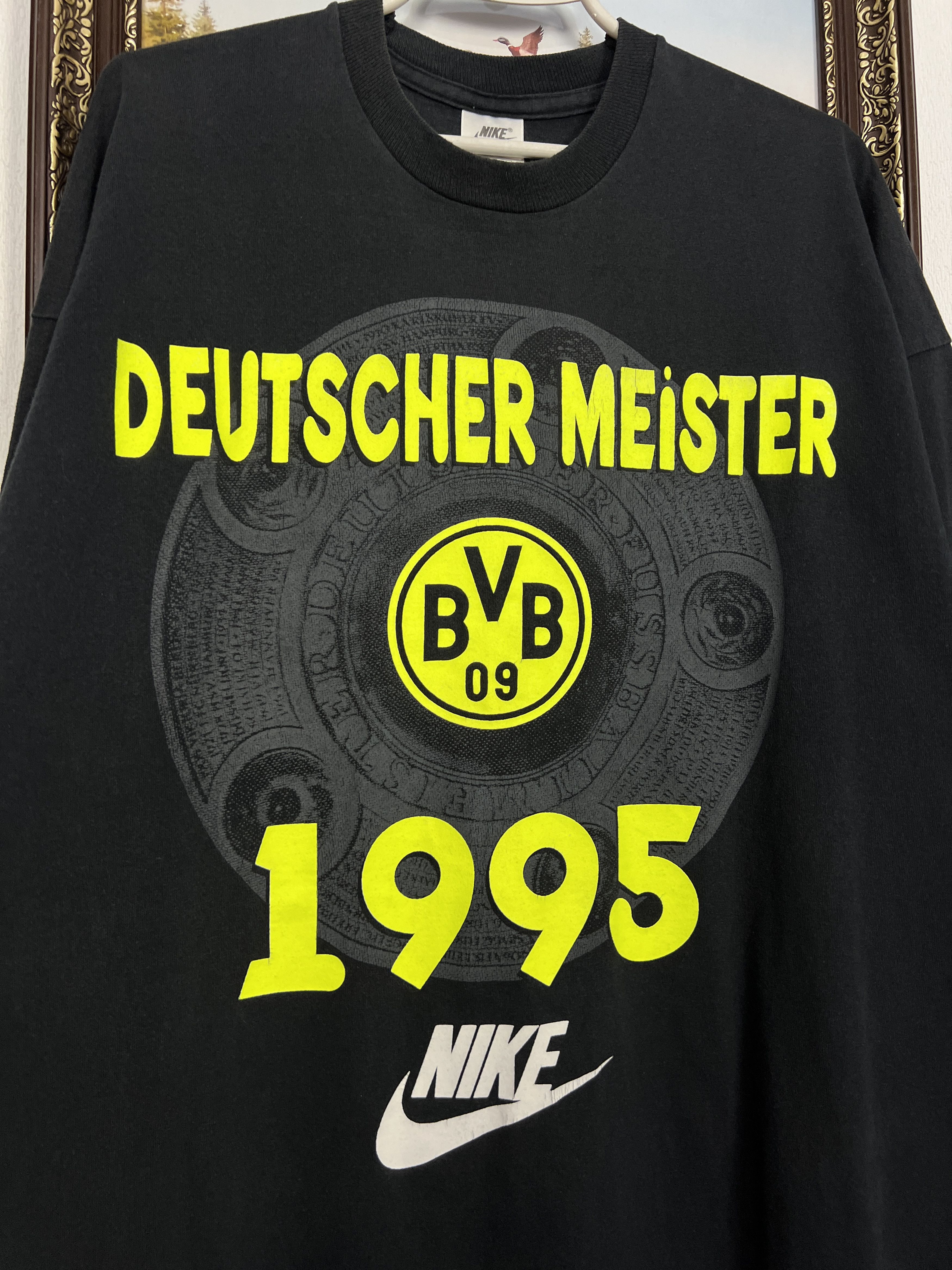 Nike Borussia Dortmund Football Shirt Deutscher Meister Jersey Size US XL / EU 56 / 4 - 3 Thumbnail
