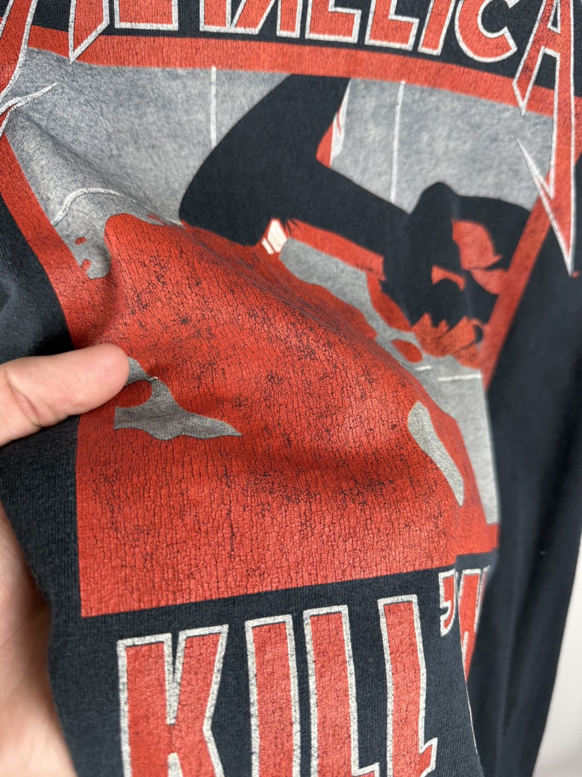 Band Tees × Vintage VNTG Metallica Kill Em All Tour Band Tee Shirt Mens 00s Size US L / EU 52-54 / 3 - 4 Thumbnail