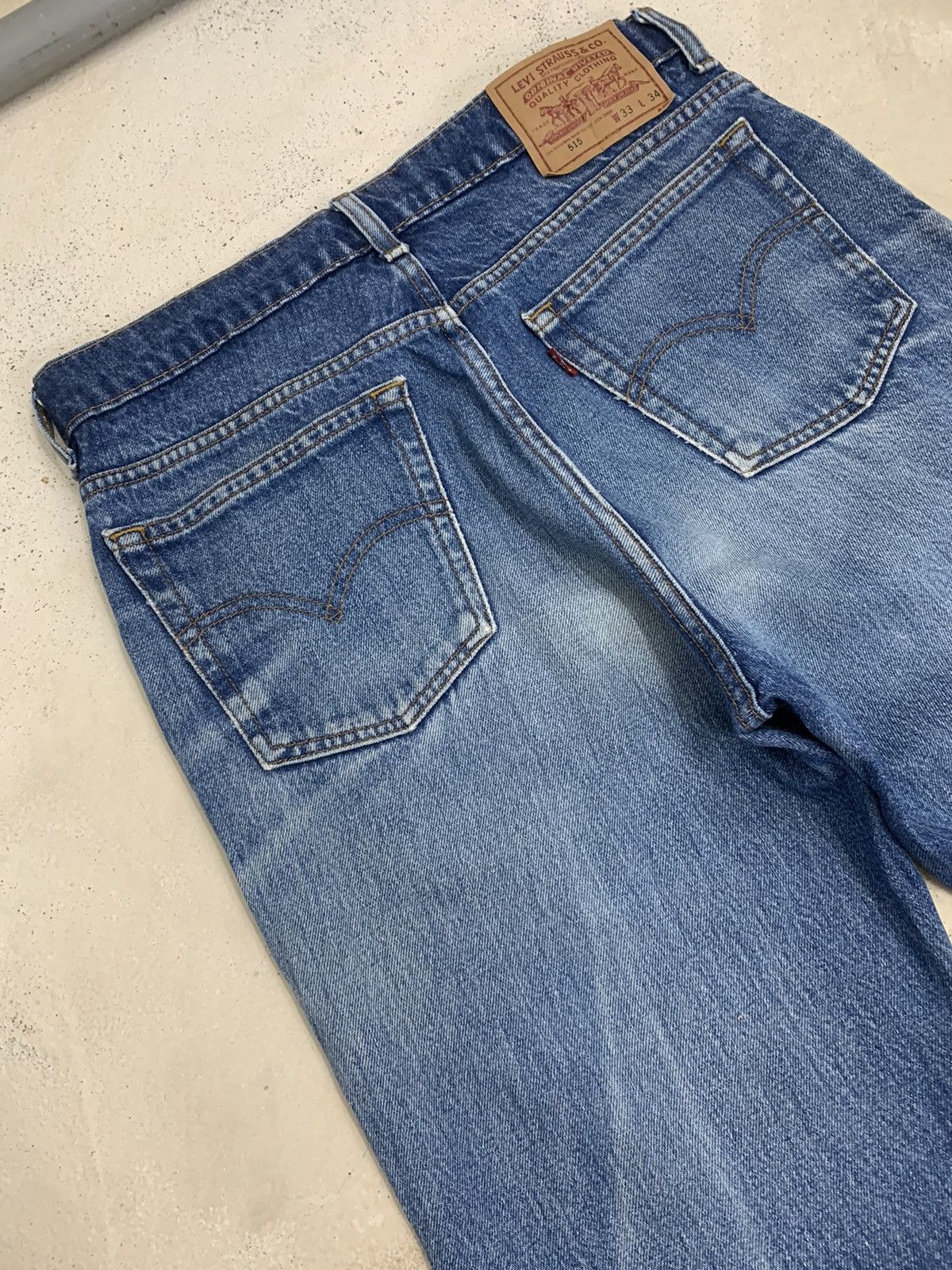 Levi's Vintage Reproduction Levis 515 Distressed Denim Pants (AE2) Size US 32 / EU 48 - 11 Thumbnail
