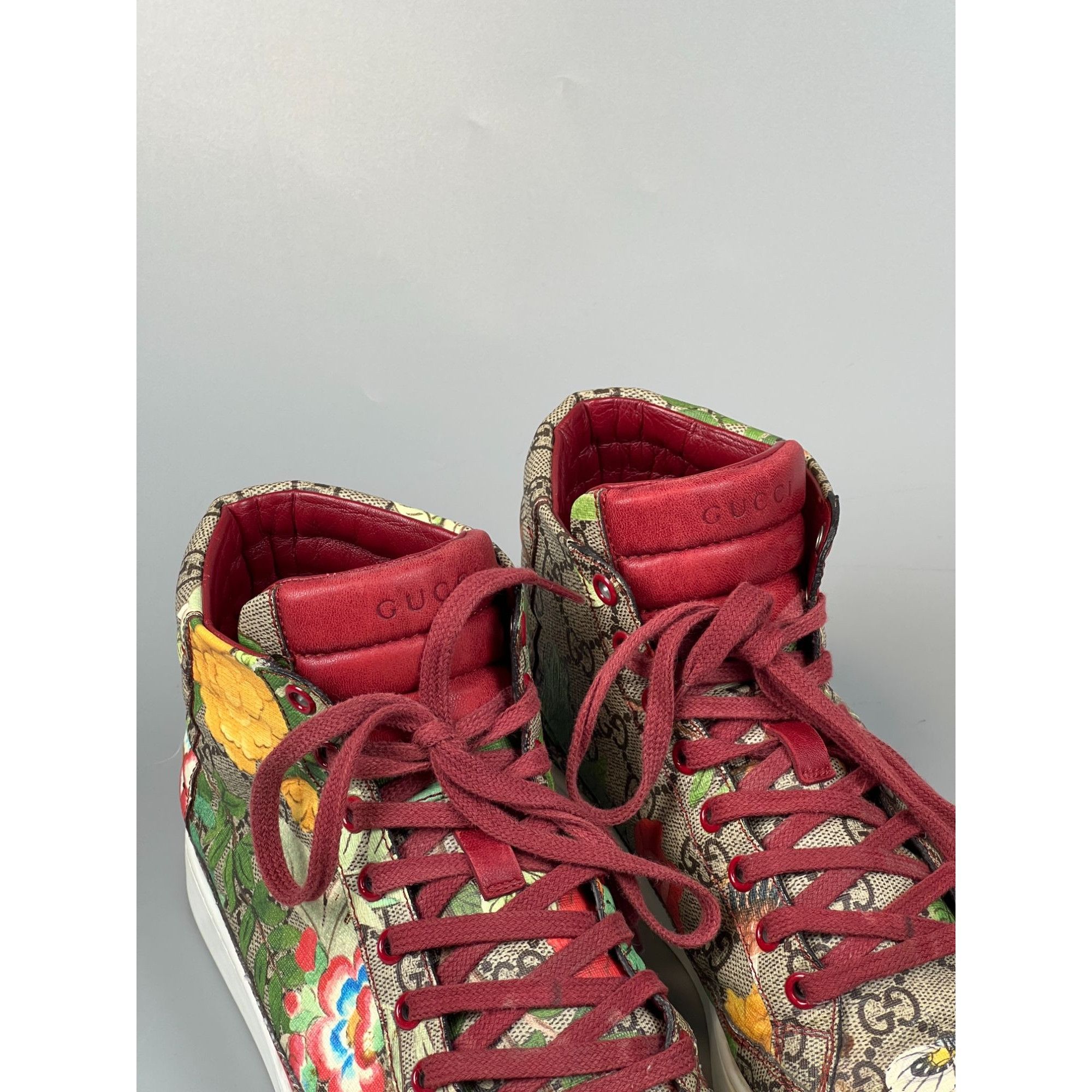 Gucci Gucci Guccissima Monogram Canvas Hi Top Sneakers Size UK 6.5 Size US 9 / IT 39 - 6 Thumbnail