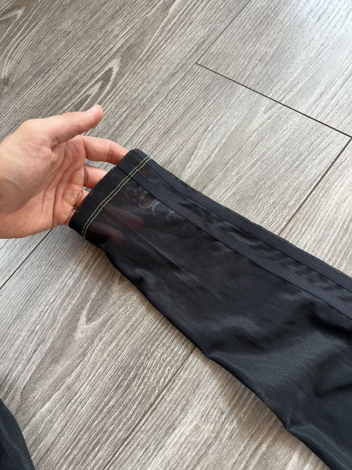 Adidas Y2k Adidas by FIORUCCI Sheer Tight black Avantgarde Leggings Size 30" / US 8 / IT 44 - 9 Thumbnail