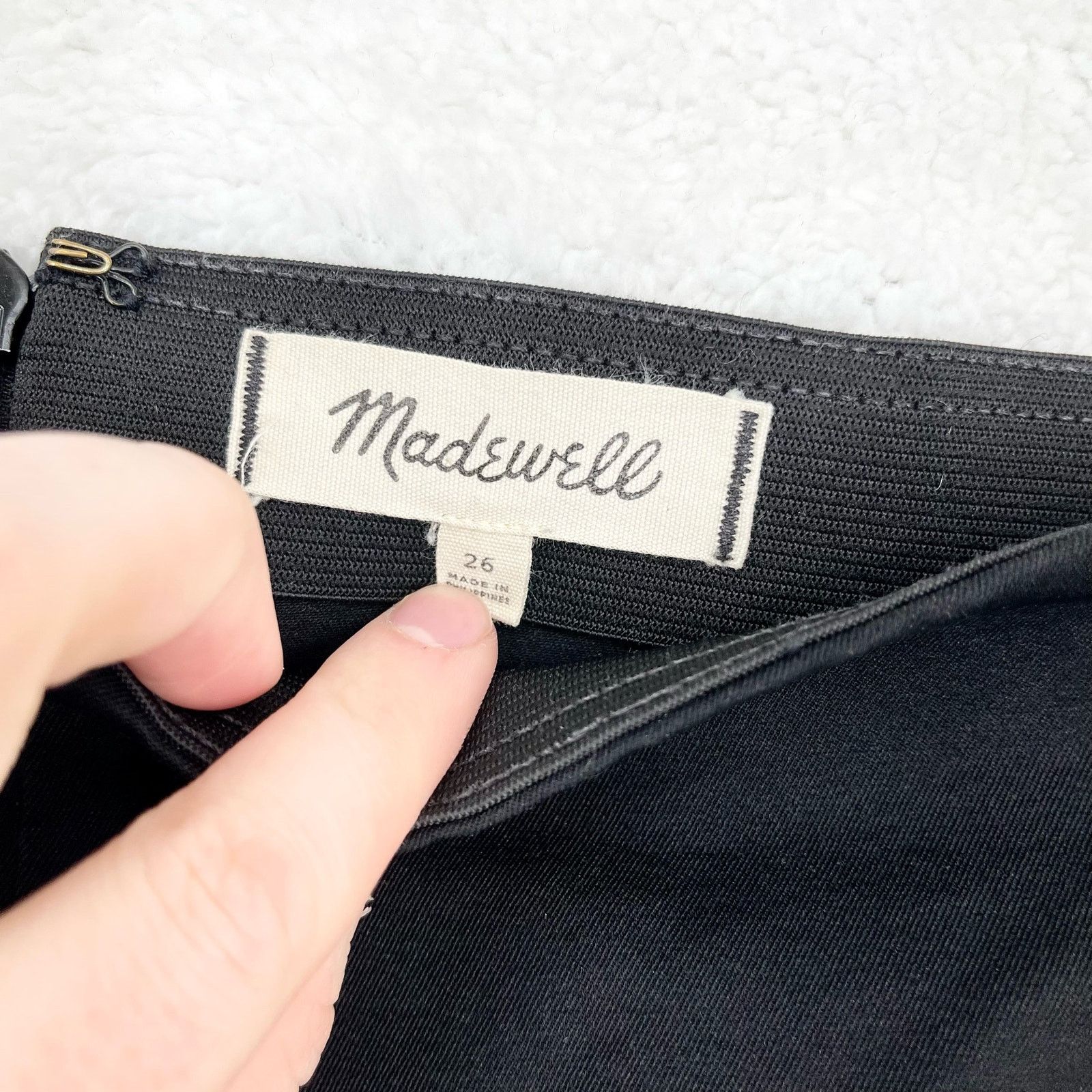 Madewell Madewell Business Casual Black Skinny Leg Dress Pants Sz 26 Size 26" / US 2 / IT 38 - 2 Thumbnail