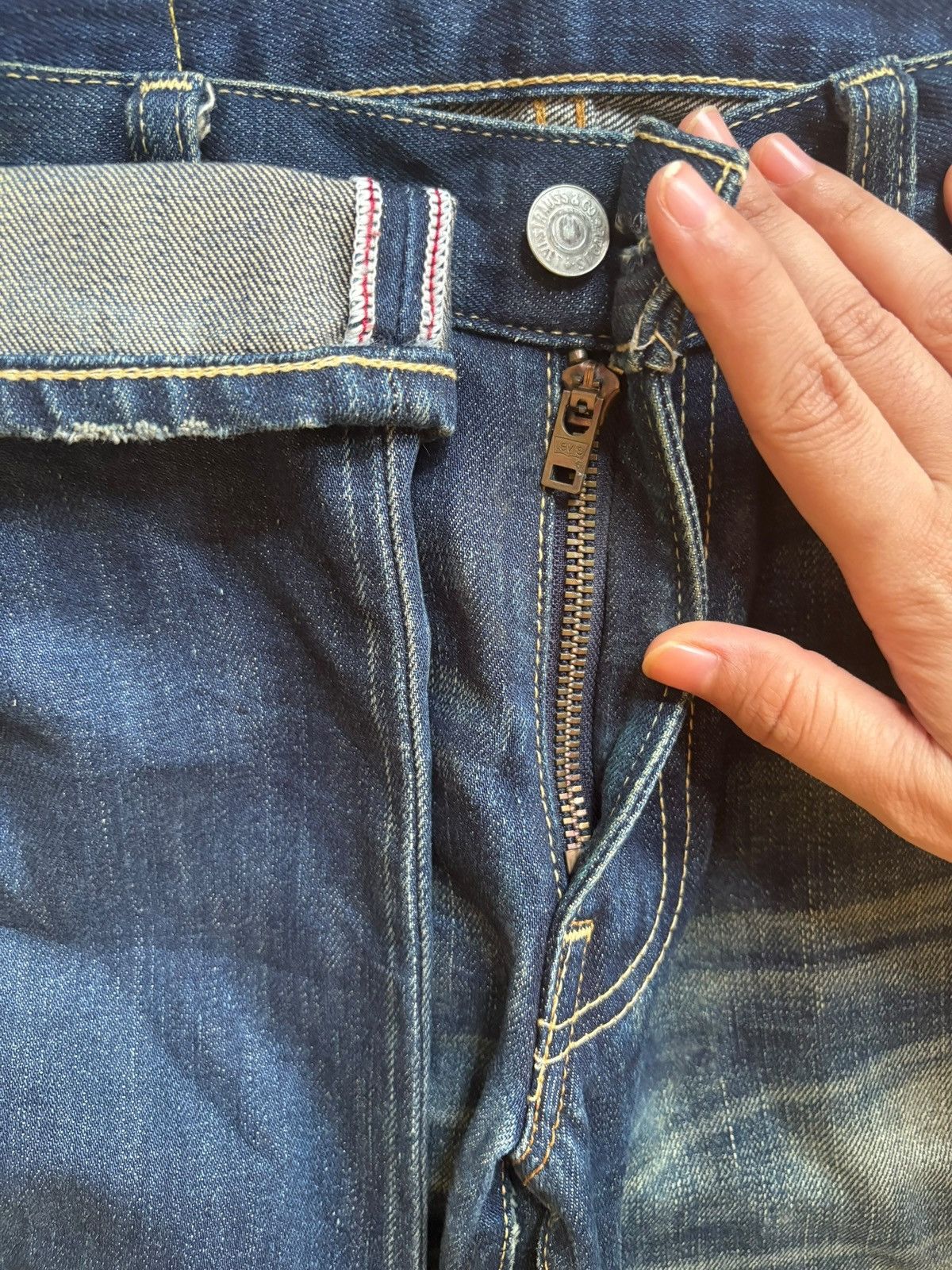 Levi's Vintage 90s Levis 502 Mud Wash Distressed Jeans Size US 29 - 3 Thumbnail