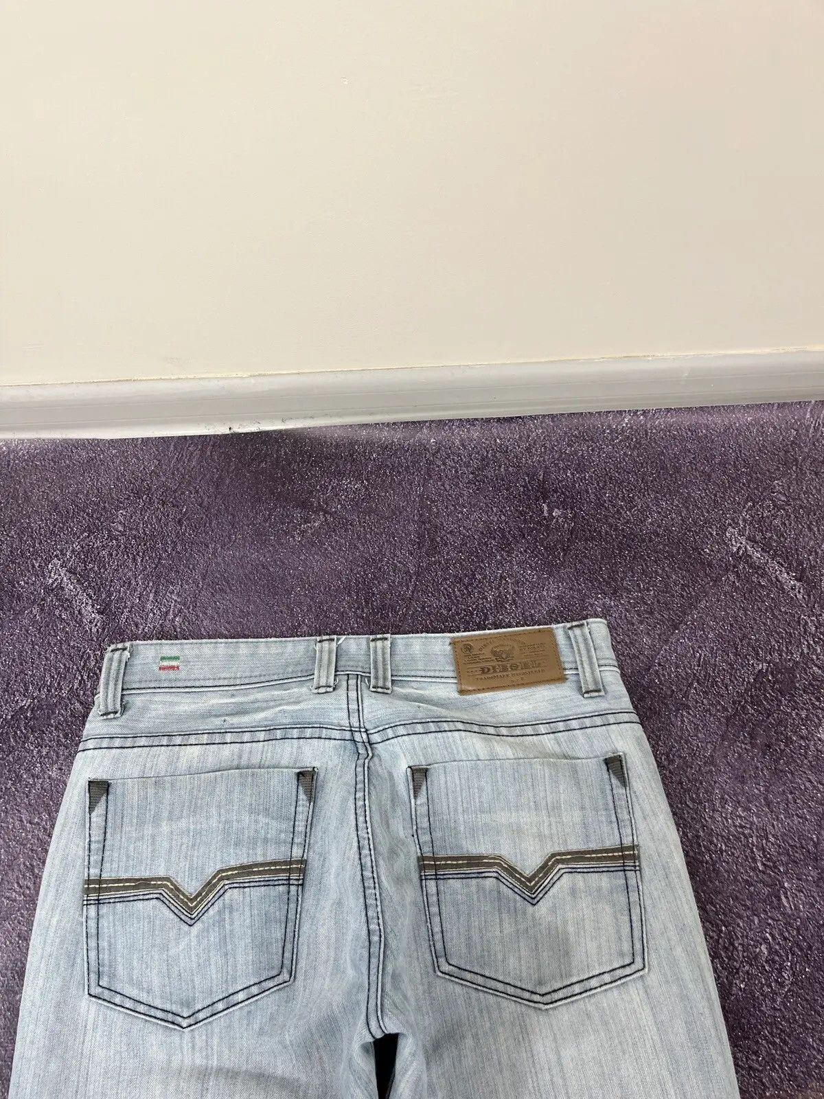 Diesel Vintage Diesel Light Blue Avant Garde Denim Jeans Size US 30 / EU 46 - 5 Thumbnail