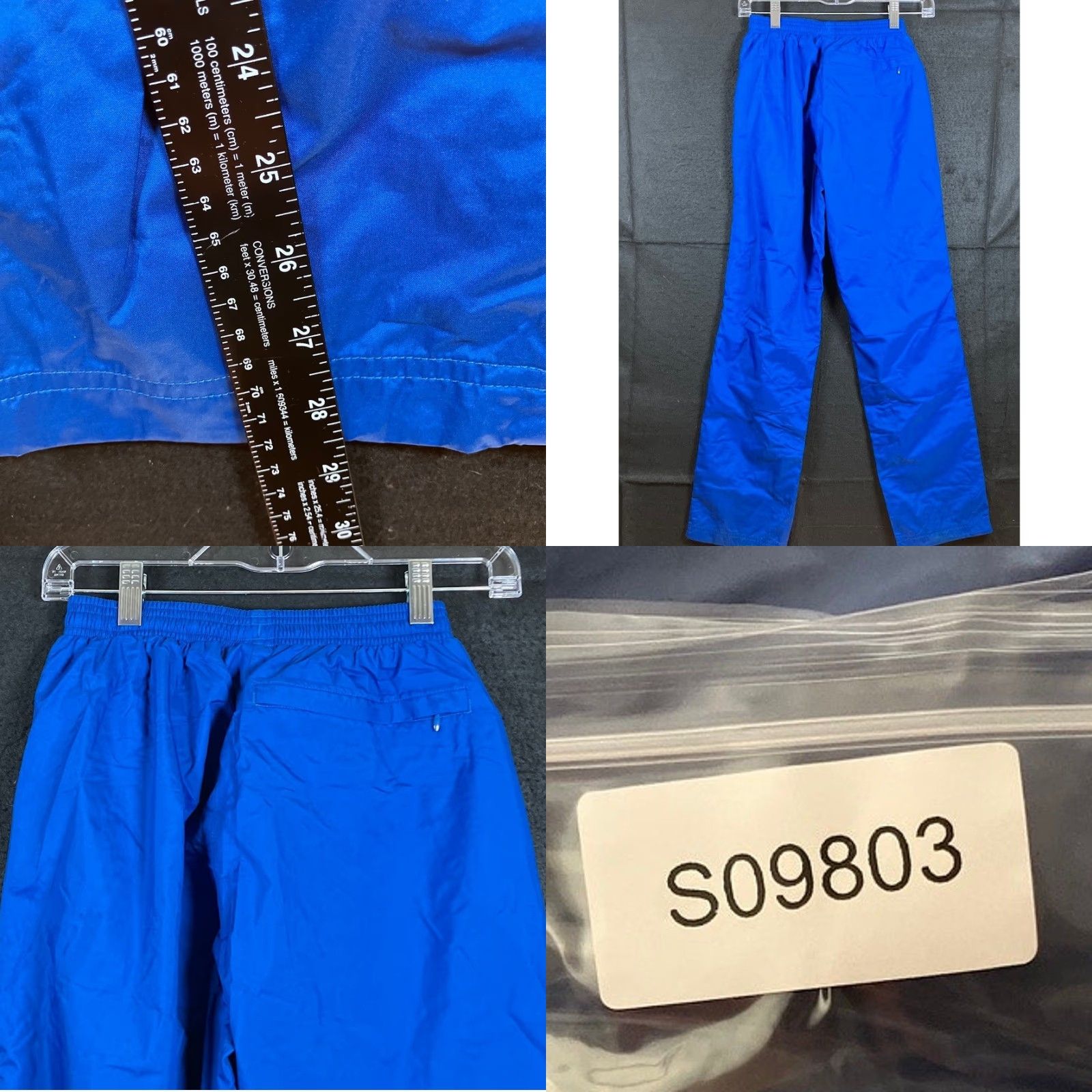 Adidas Adidas Mens Pants Blue Rain Track Pull On Lined Climaproof Windbreaking XS Size US 27 - 8 Thumbnail