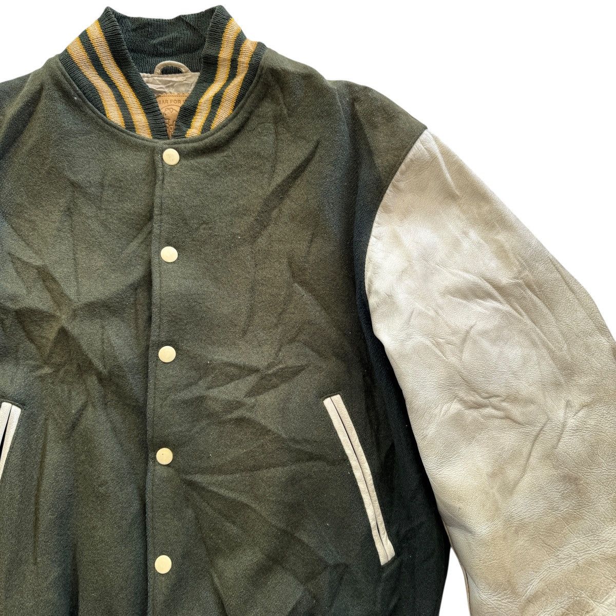 Golden Bear Vintage 90’s Golden Bear Varsity Jacket Wool Bomber Size US L / EU 52-54 / 3 - 3 Thumbnail