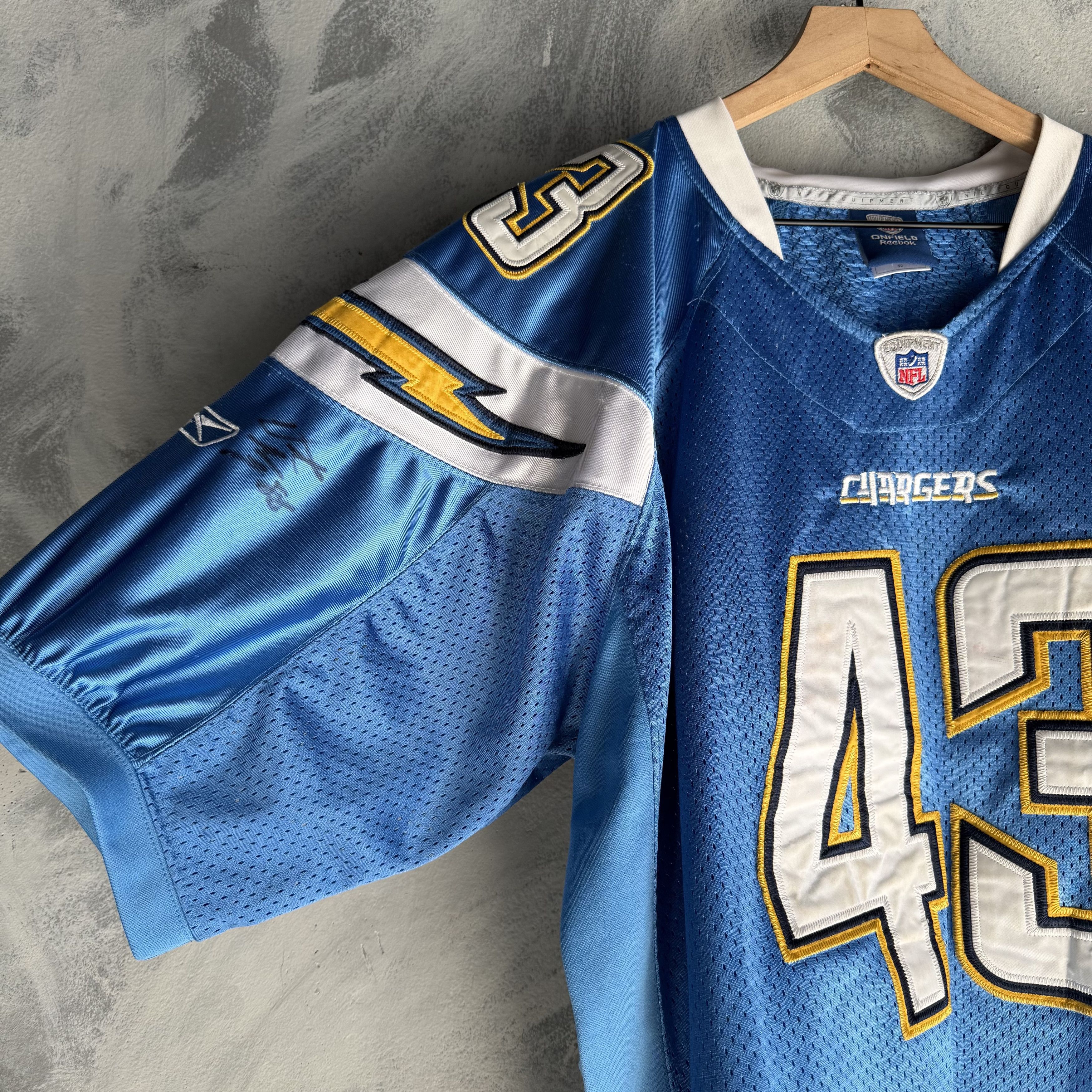 Reebok VTG CHARGERS Darren Sproles Jersey SZ 52 Sewn Signed #43 Size US XL / EU 56 / 4 - 3 Thumbnail
