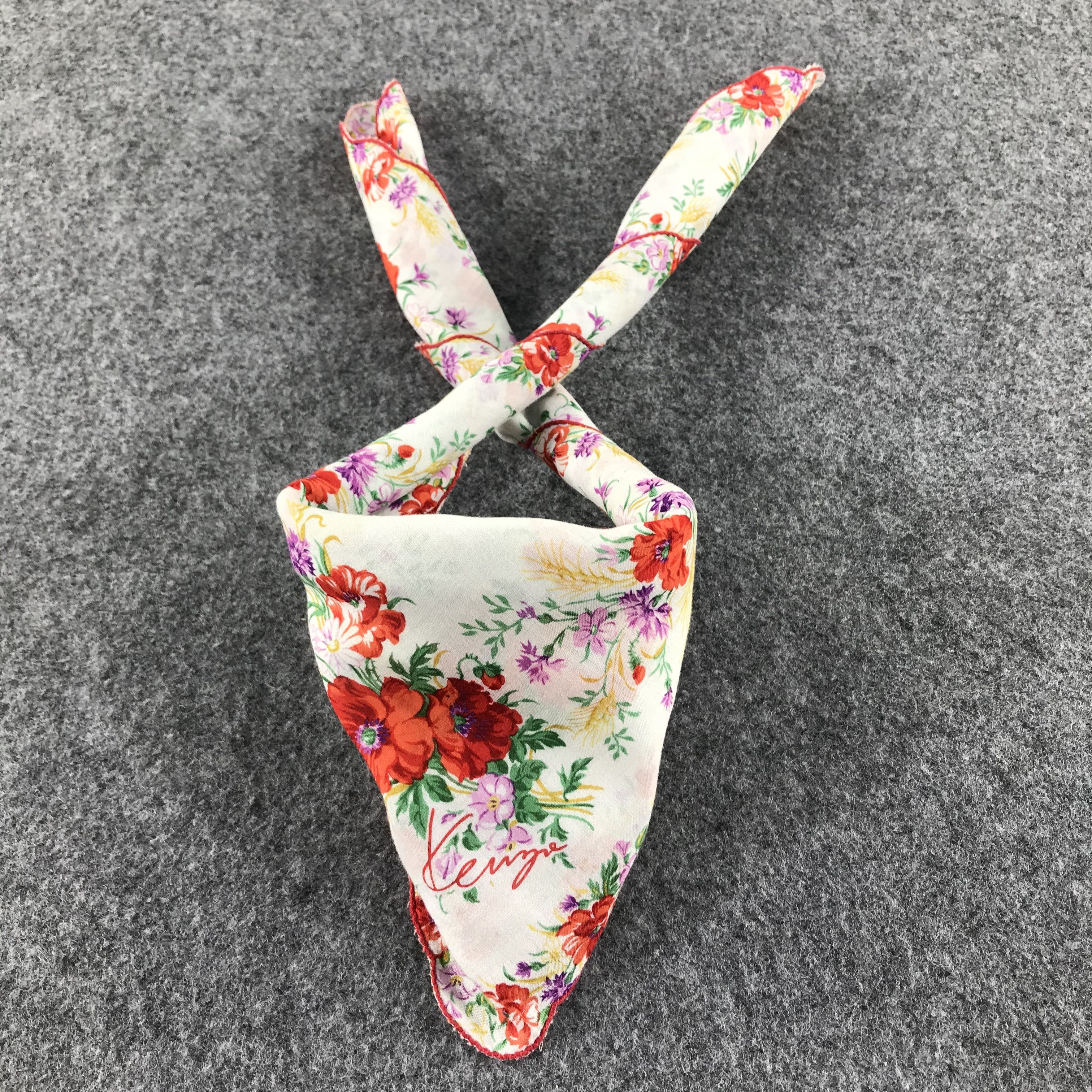 Kenzo Kenzo Floral Handkerchief Neckerchief Bandana H174 Size ONE SIZE - 2 Thumbnail