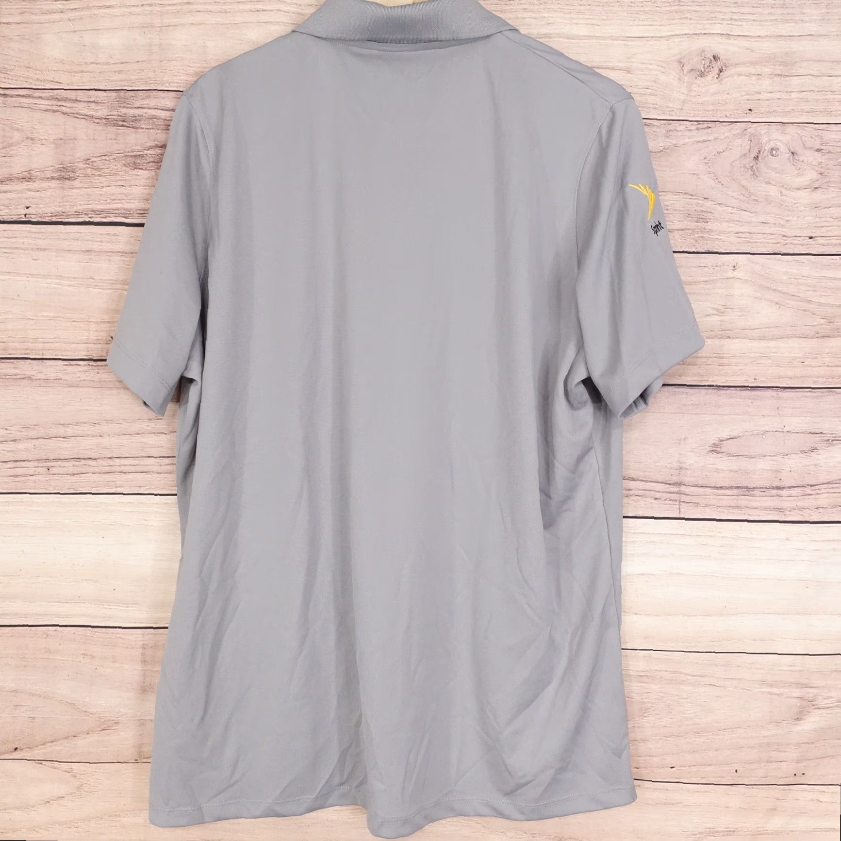 Jansport SPRINT MOBILE LOGO POLO SHIRT GREY WOMENS 2XL SHORT SLEEVE WORK EMPLOYEE Size XXL / US 16-18 / IT 52-54 - 4 Thumbnail