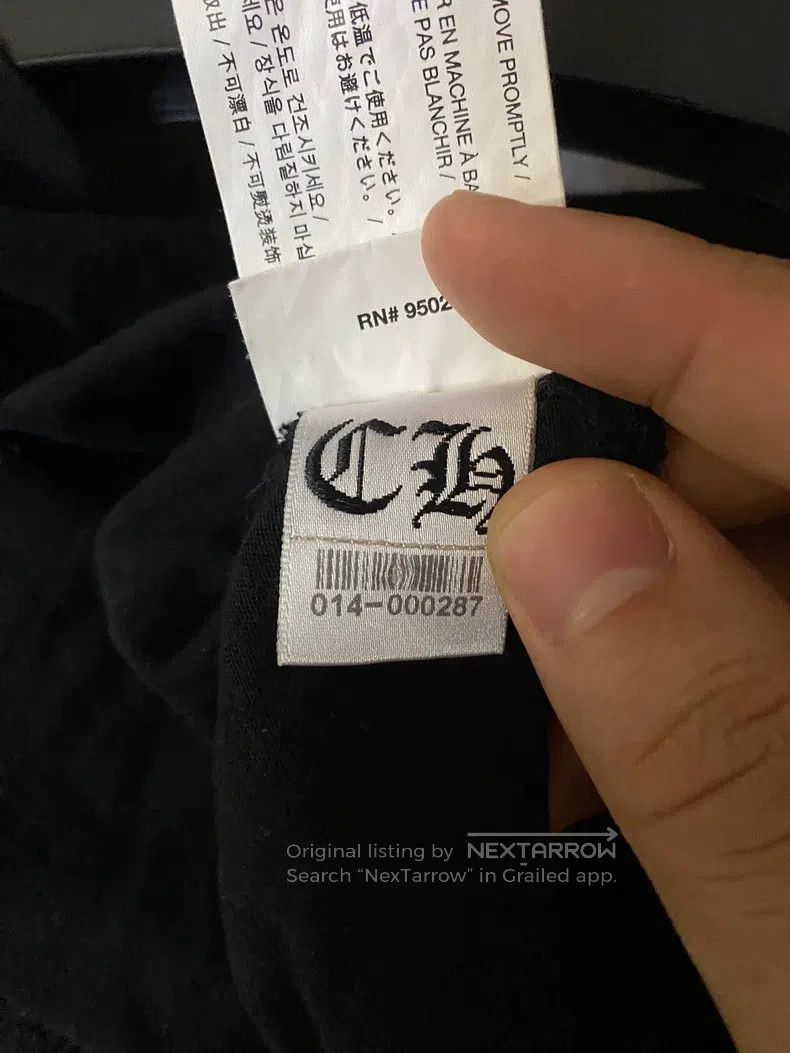 Chrome Hearts CHROME HEARTS Size M Deep V-neck black pocket horseshoe T-b Size US M / EU 48-50 / 2 - 5 Thumbnail