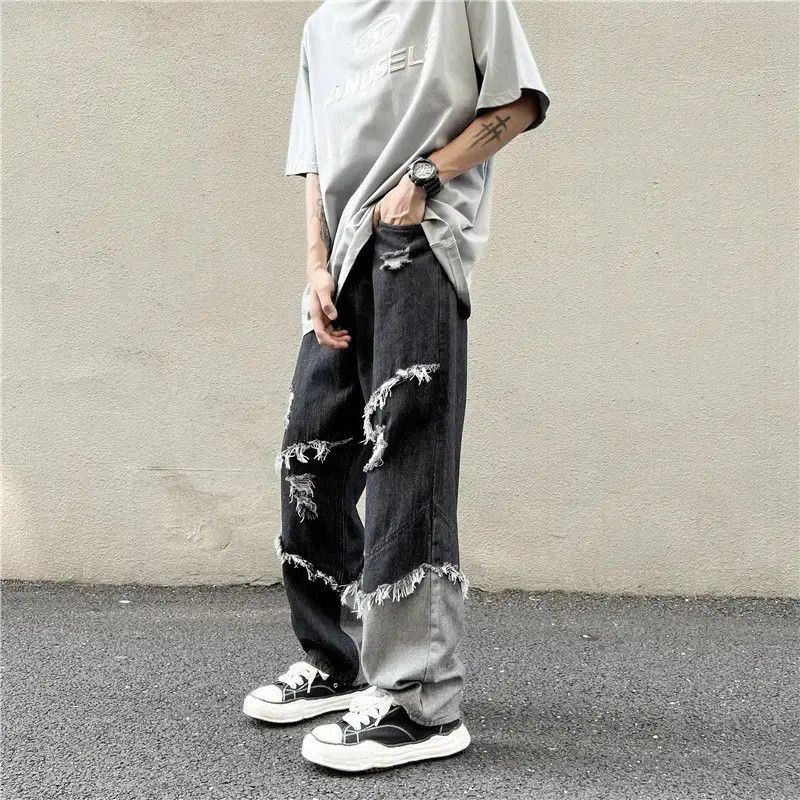 Japanese Brand Loose straight leg casual jeans Size US 30 / EU 46 - 2 Thumbnail
