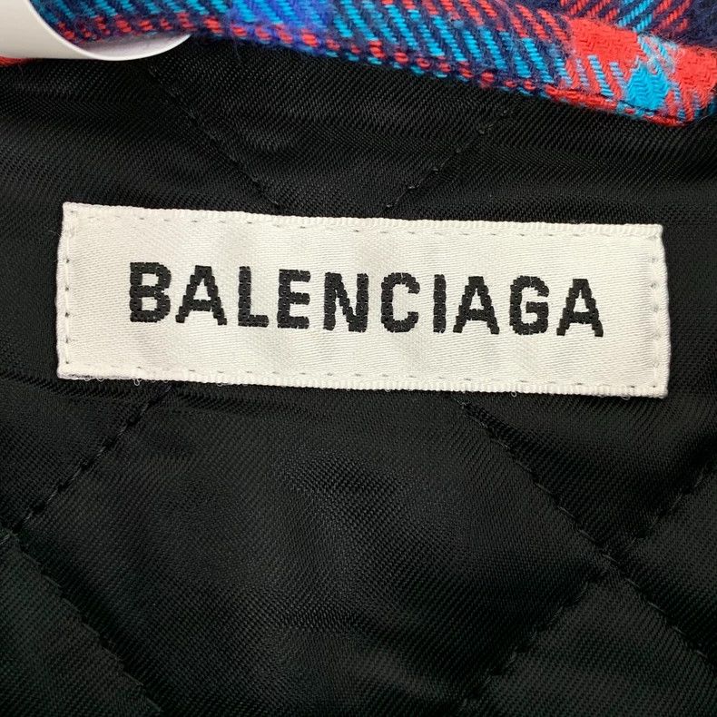 Other Balenciaga size 34 Color-block check cotton lapel long-sle Size XS / US 0-2 / IT 36-38 - 5 Thumbnail