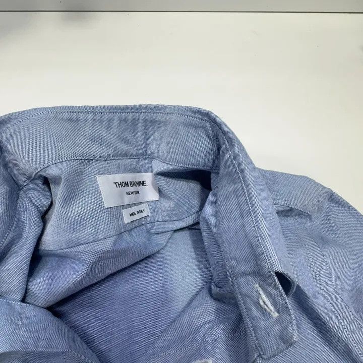Thom Browne Thom Browne Light Blue Long Sleeve Button-Up Shirt -2507 Size US S / EU 44-46 / 1 - 6 Thumbnail