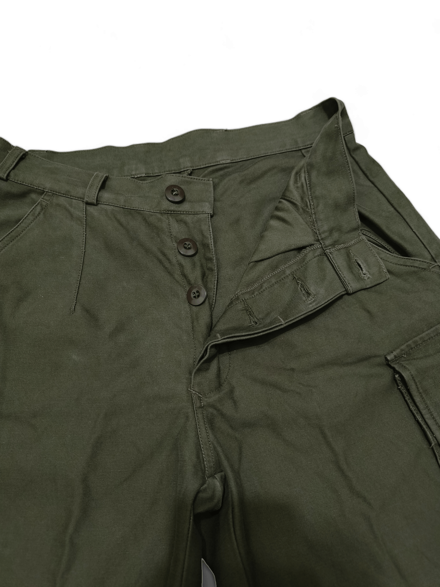 Vintage Vintage Dutch Army Military Cargo Pocket Cotton Pants Size US 31 - 6 Thumbnail