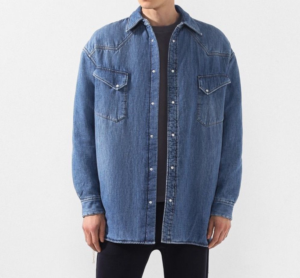 Maison Margiela Maison Margiela over sized padded denik shirt Size US L / EU 52-54 / 3 - 2 Thumbnail