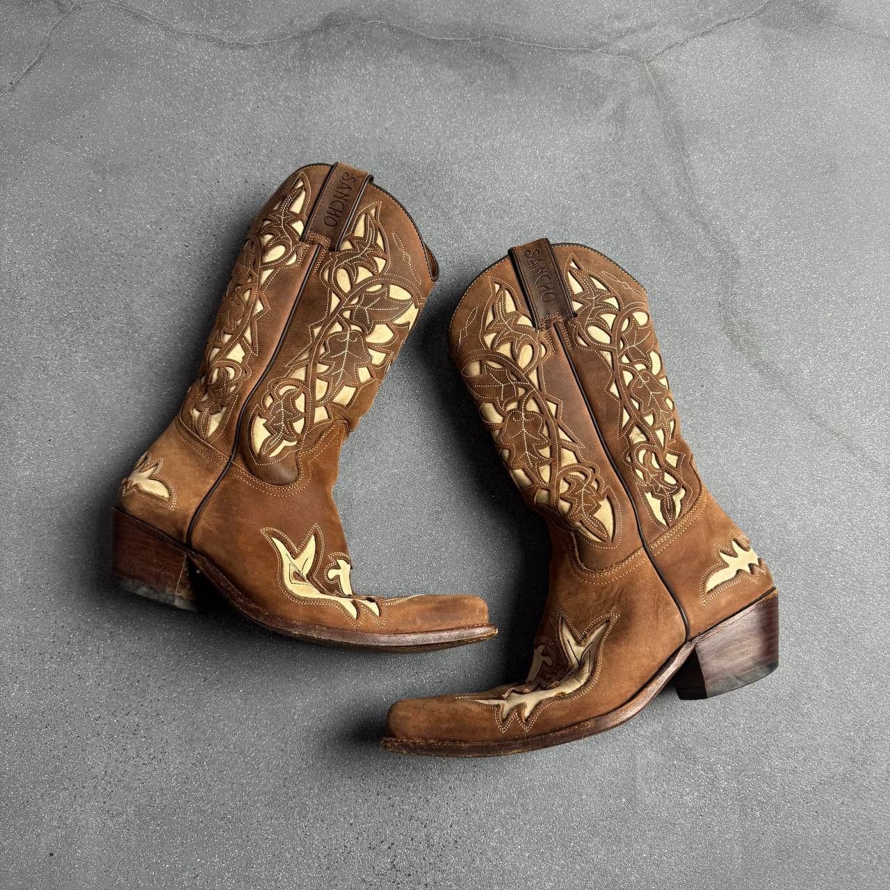 Japanese Brand × Sancho Boots × Vintage Sancho Boots Vintage Western Cowboy Boots Size US 7 / IT 37 - 1 Thumbnail