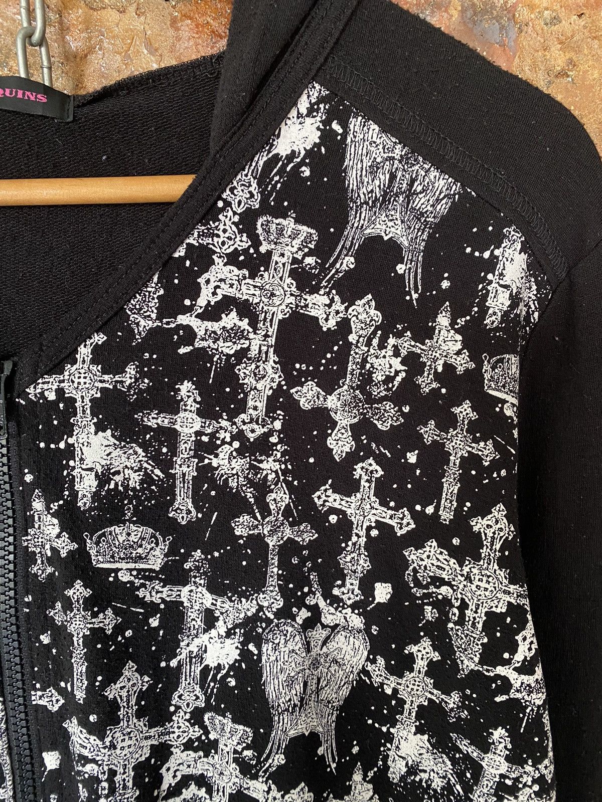 Japanese Brand ALGONQUINS Japan all cross logo knit Vkei Size L / US 10 / IT 46 - 5 Thumbnail