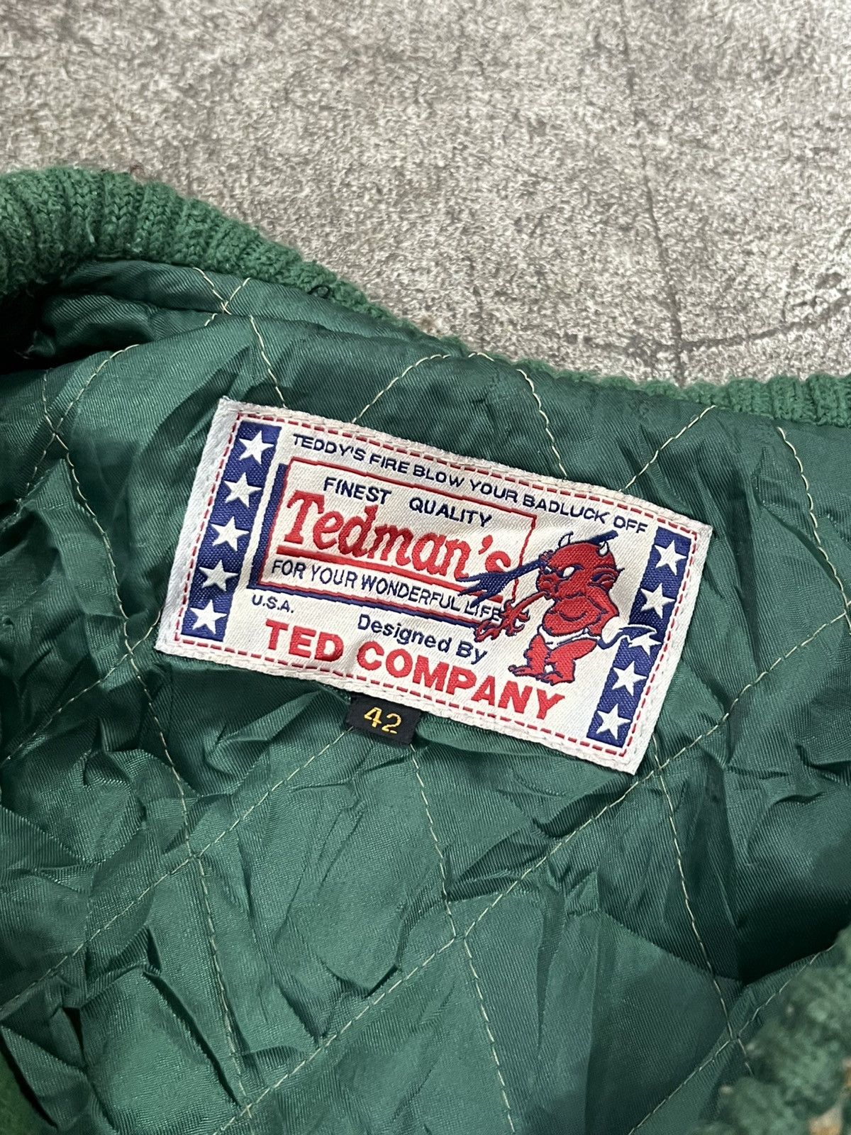 Vintage Rare‼️ "Tedman’s" Ted Company Multi Patch Logo Varsity Jacket Size US XS / EU 42 / 0 - 7 Thumbnail