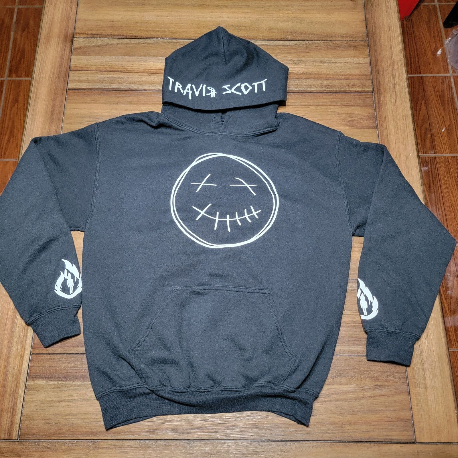 Gildan Travis Scott Unisex Hoodie (Gildan) Dead Smile - Size Medium Size US M / EU 48-50 / 2 - 1 Thumbnail