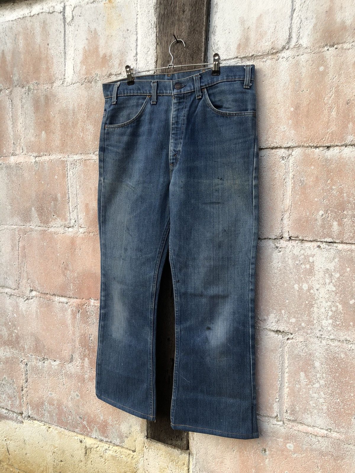 Levi's × Vintage Vintage Levi’s 555 Orange Tag Flared Bootcut Size US 34 / EU 50 - 3 Thumbnail